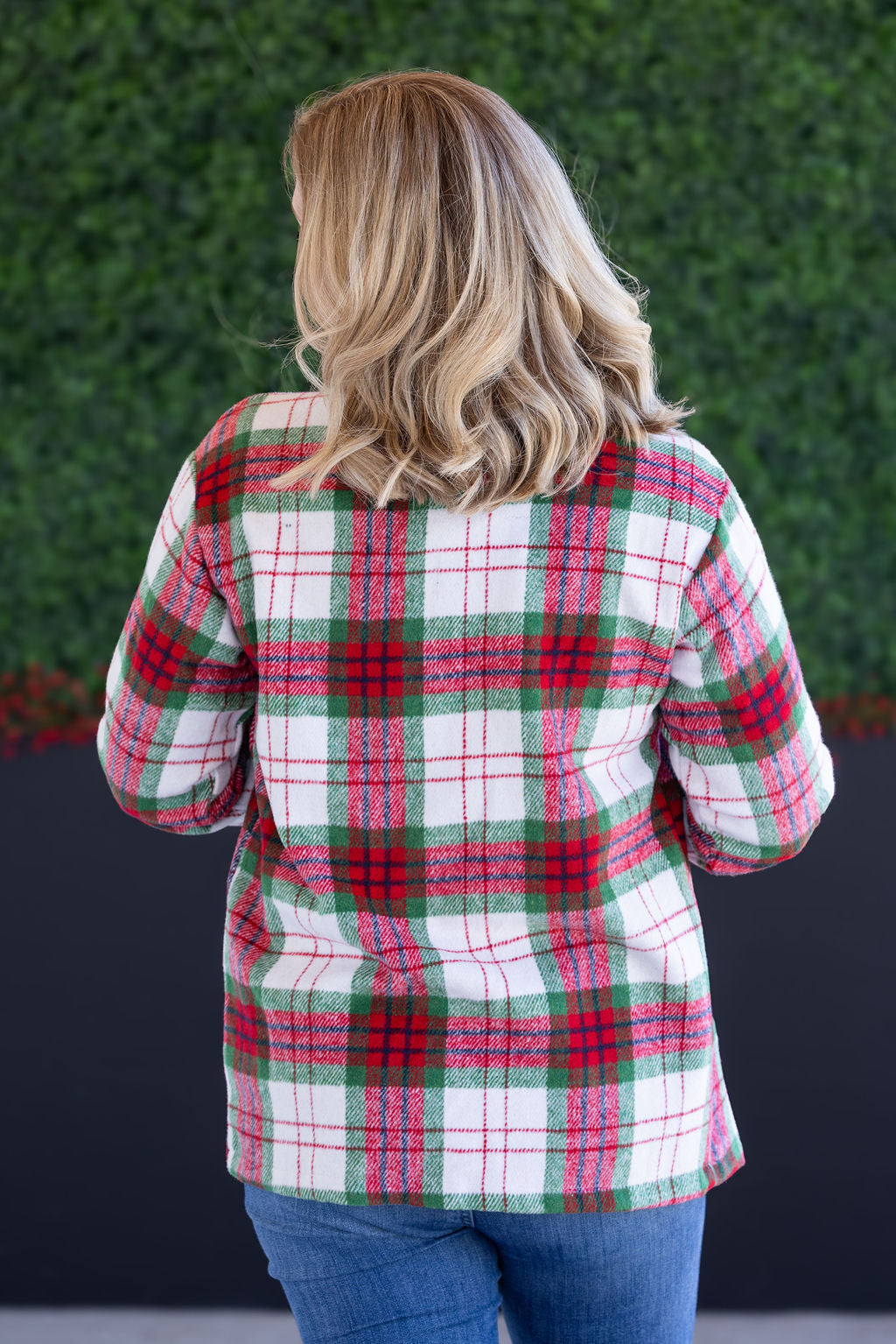 IN STOCK Norah Plaid Shacket - Christmas Plaid