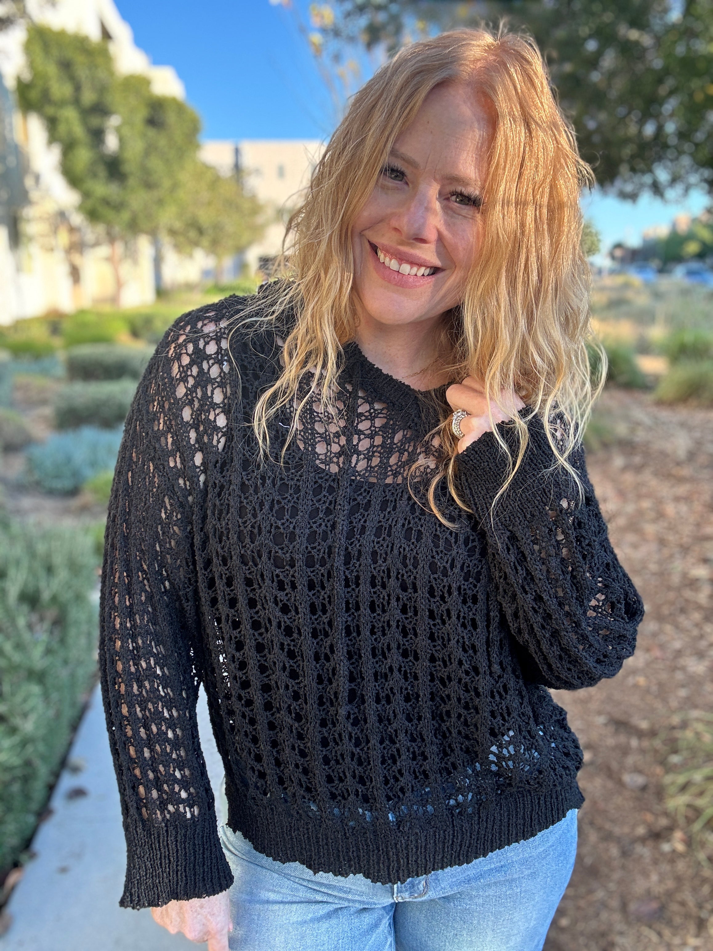 Barefoot Soul Crochet Knit Sweater