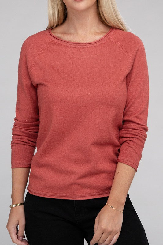 Viscose Round Neck Basic Sweater