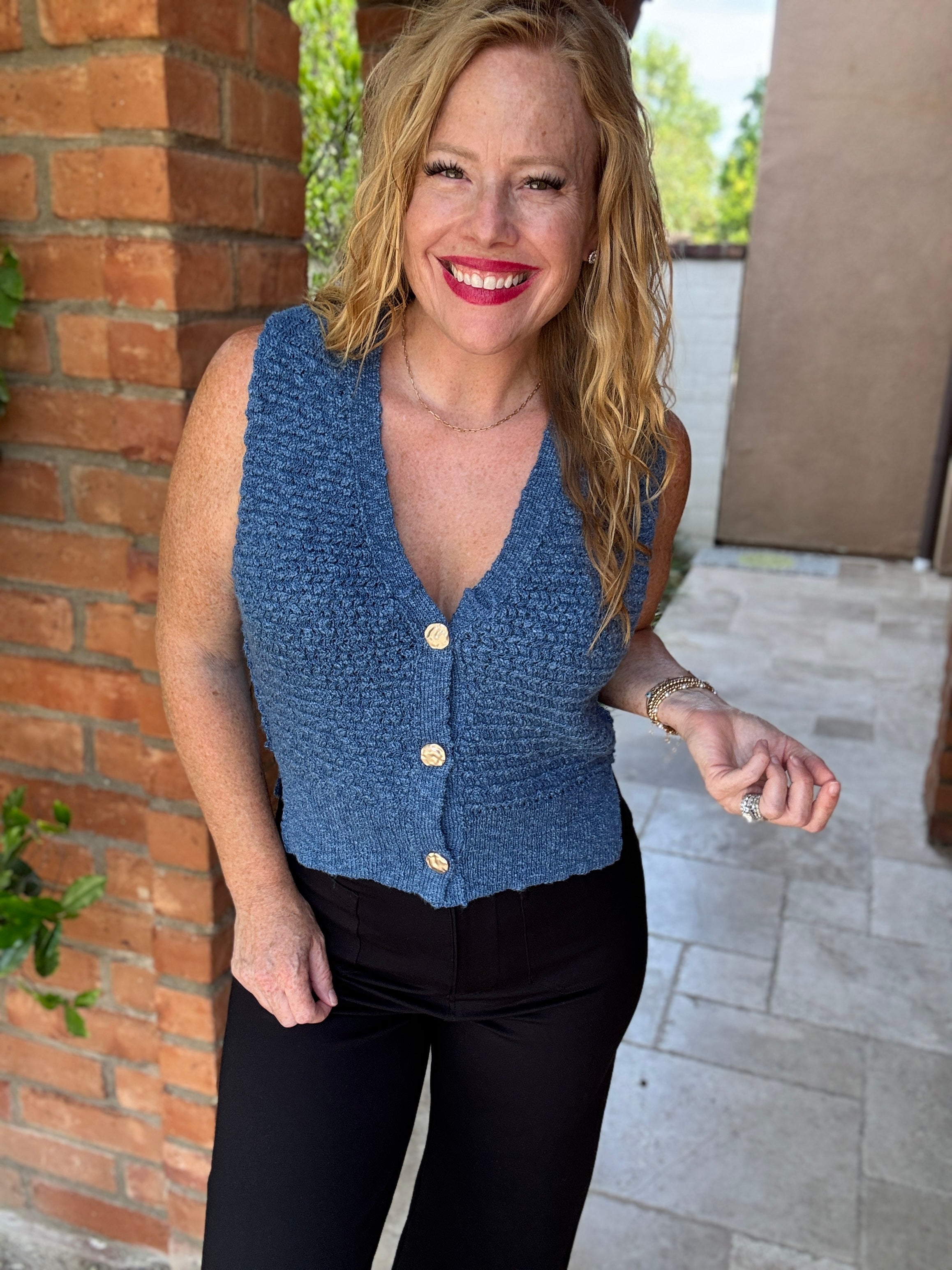 V-Neck Vest by Sew In Love