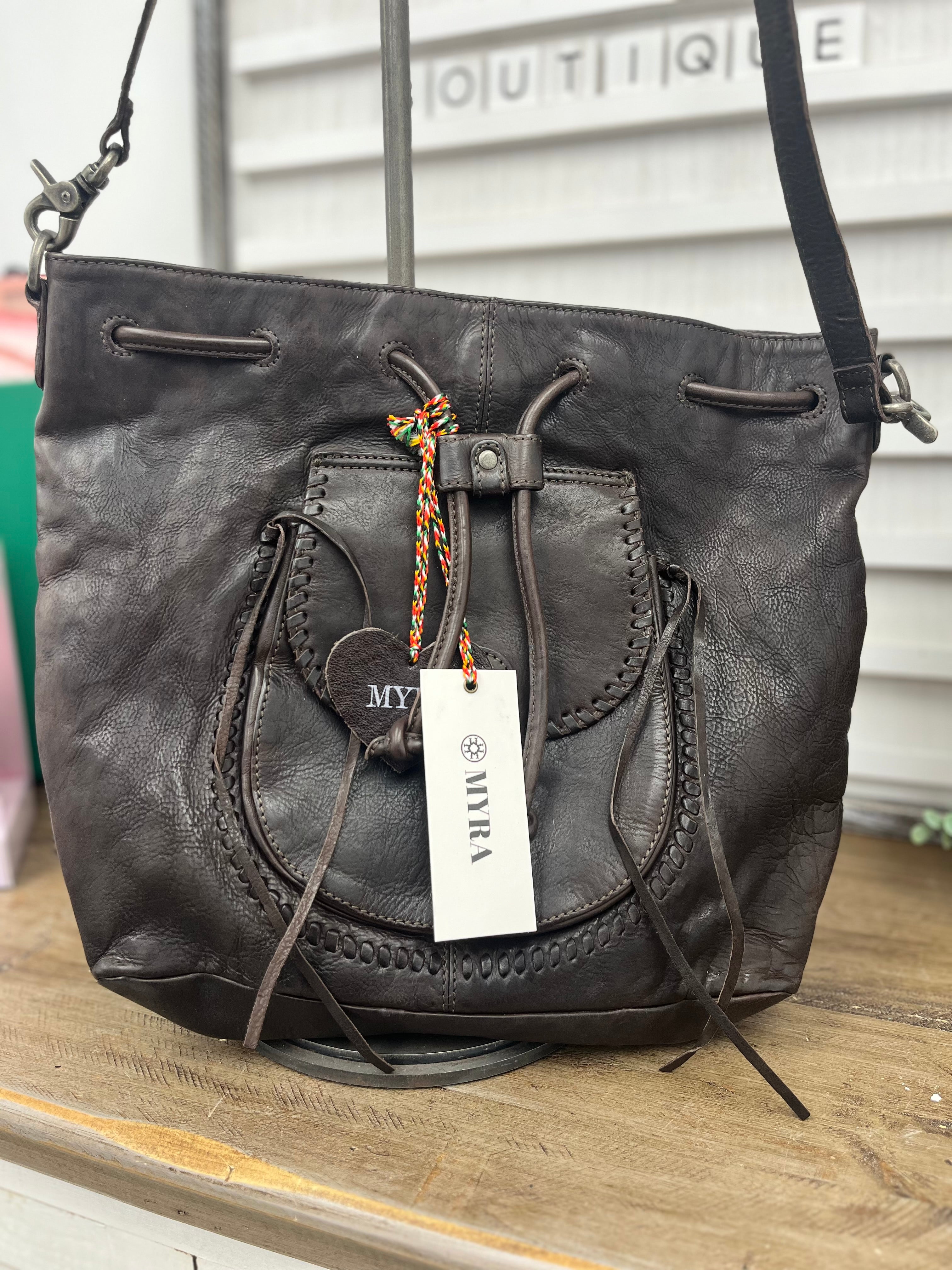 Mika Saddle Bucket Bag In 2 Colors