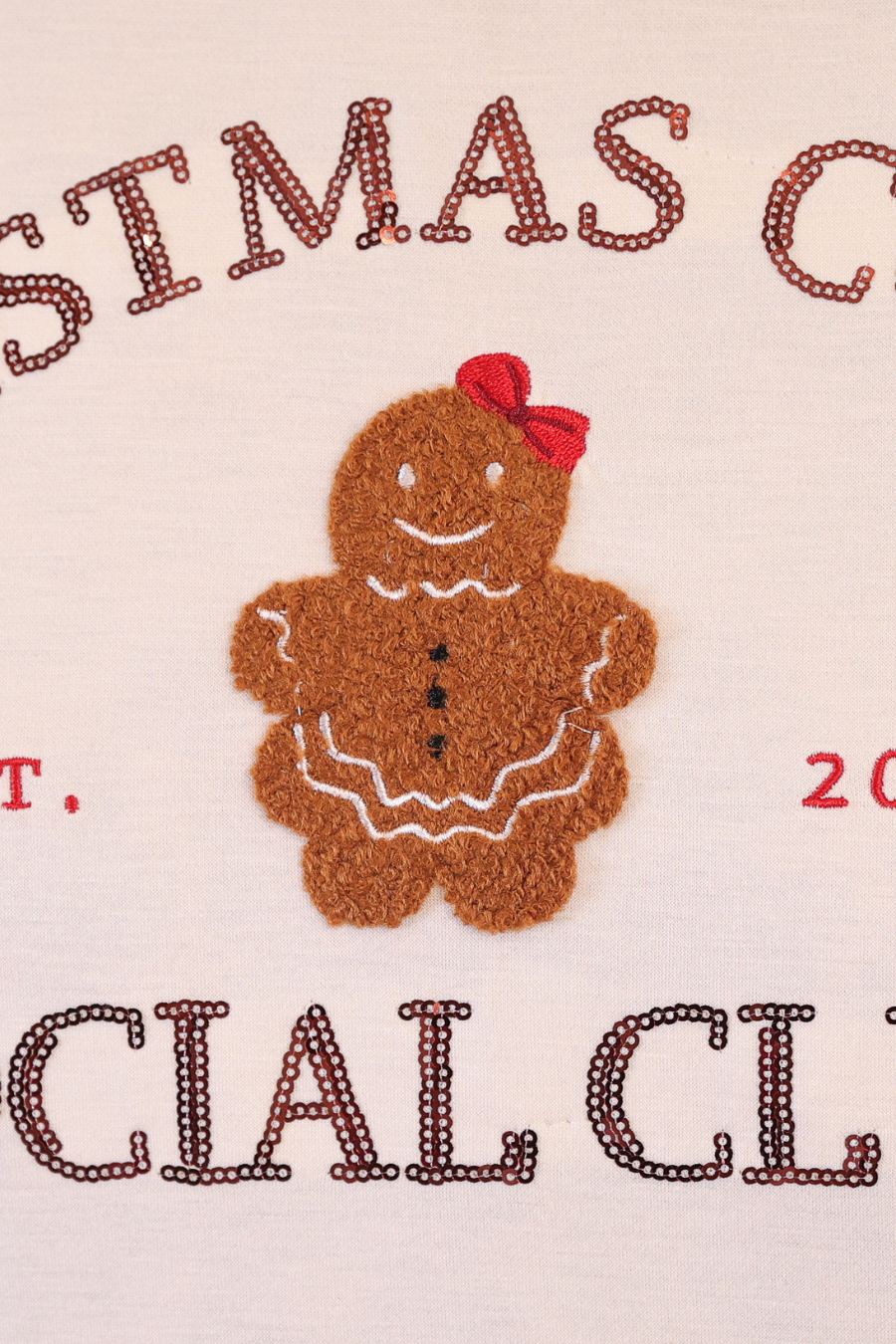 Christmas Cookie Social Club Luxe Pullover *Custom Cut*