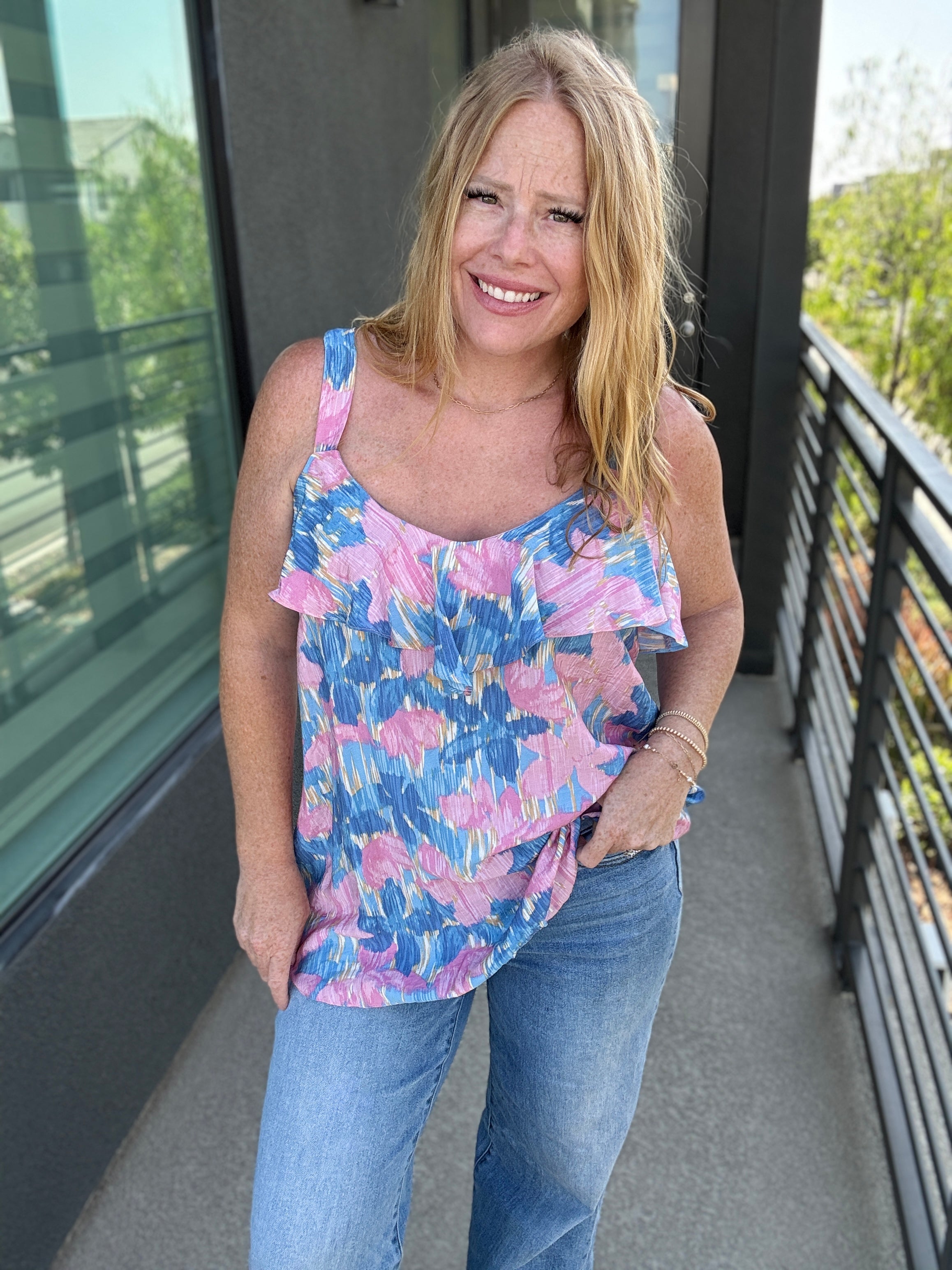 Fantasy Florals Tank by Sew in Love