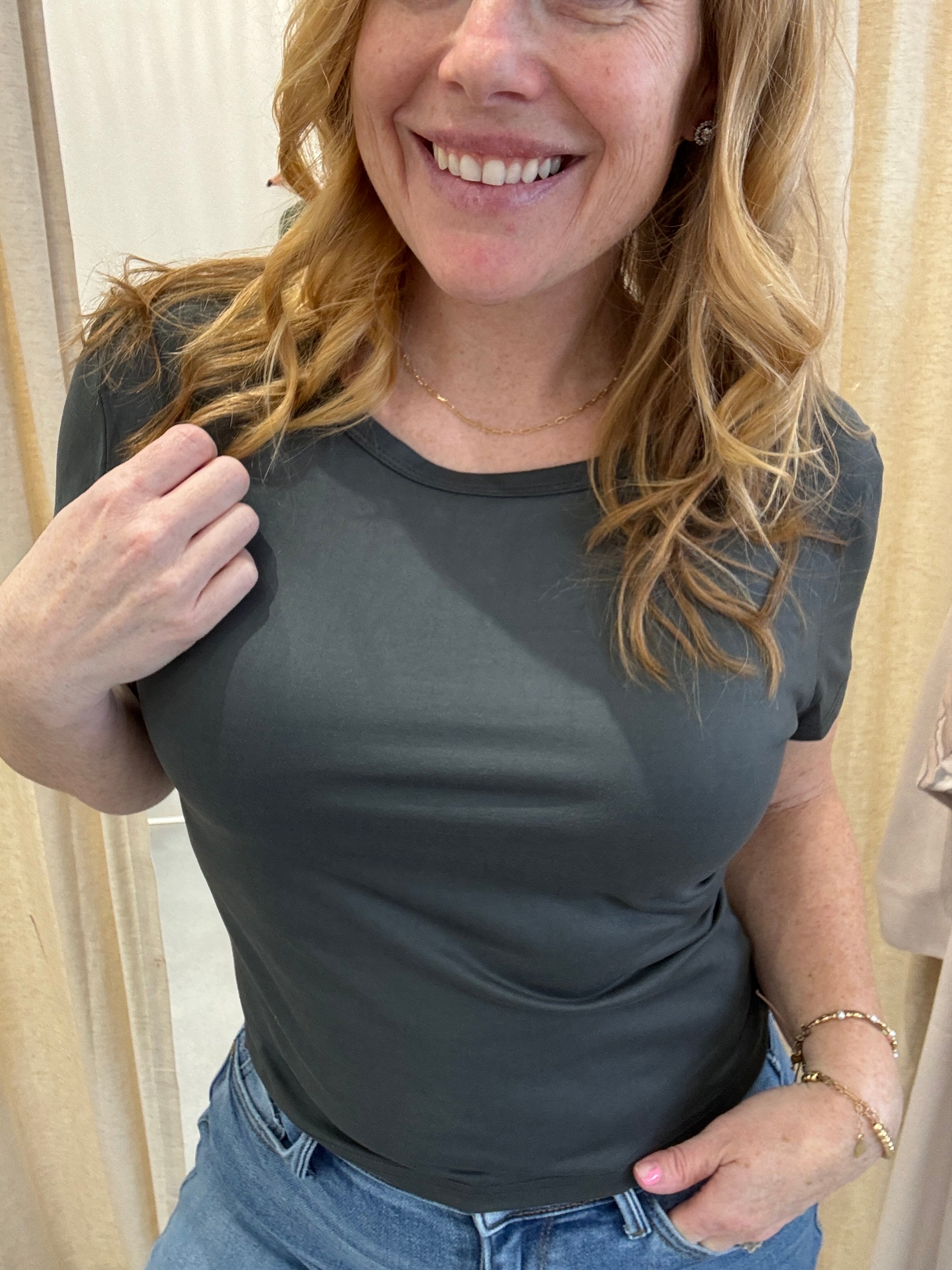 Bae Round Neck Short Sleeve T-Shirt - 8 Colors