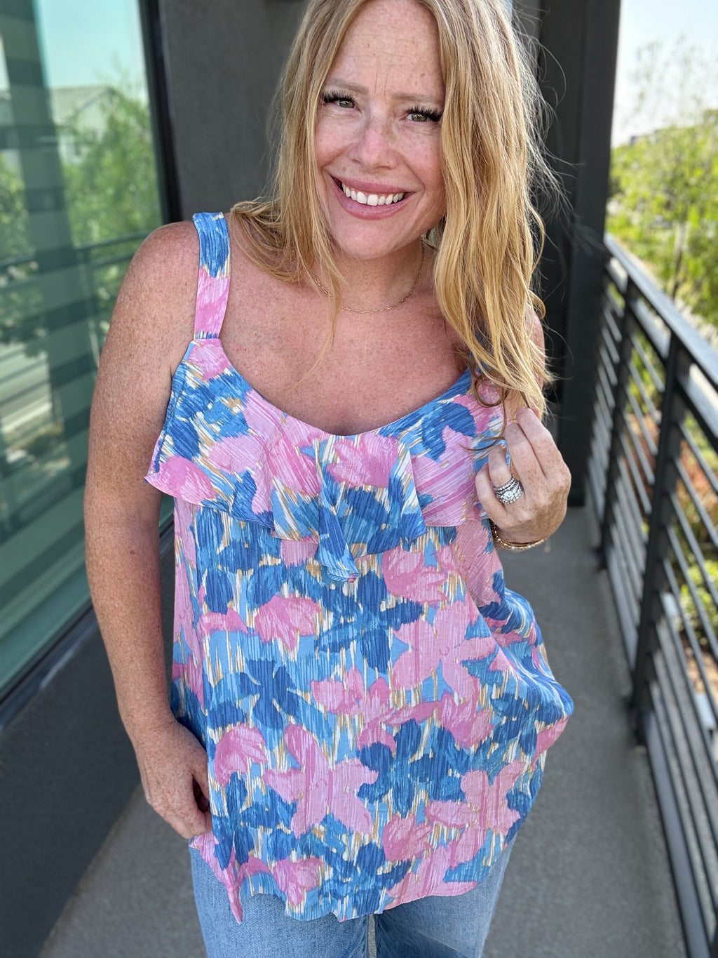 Fantasy Florals Tank by Sew in Love