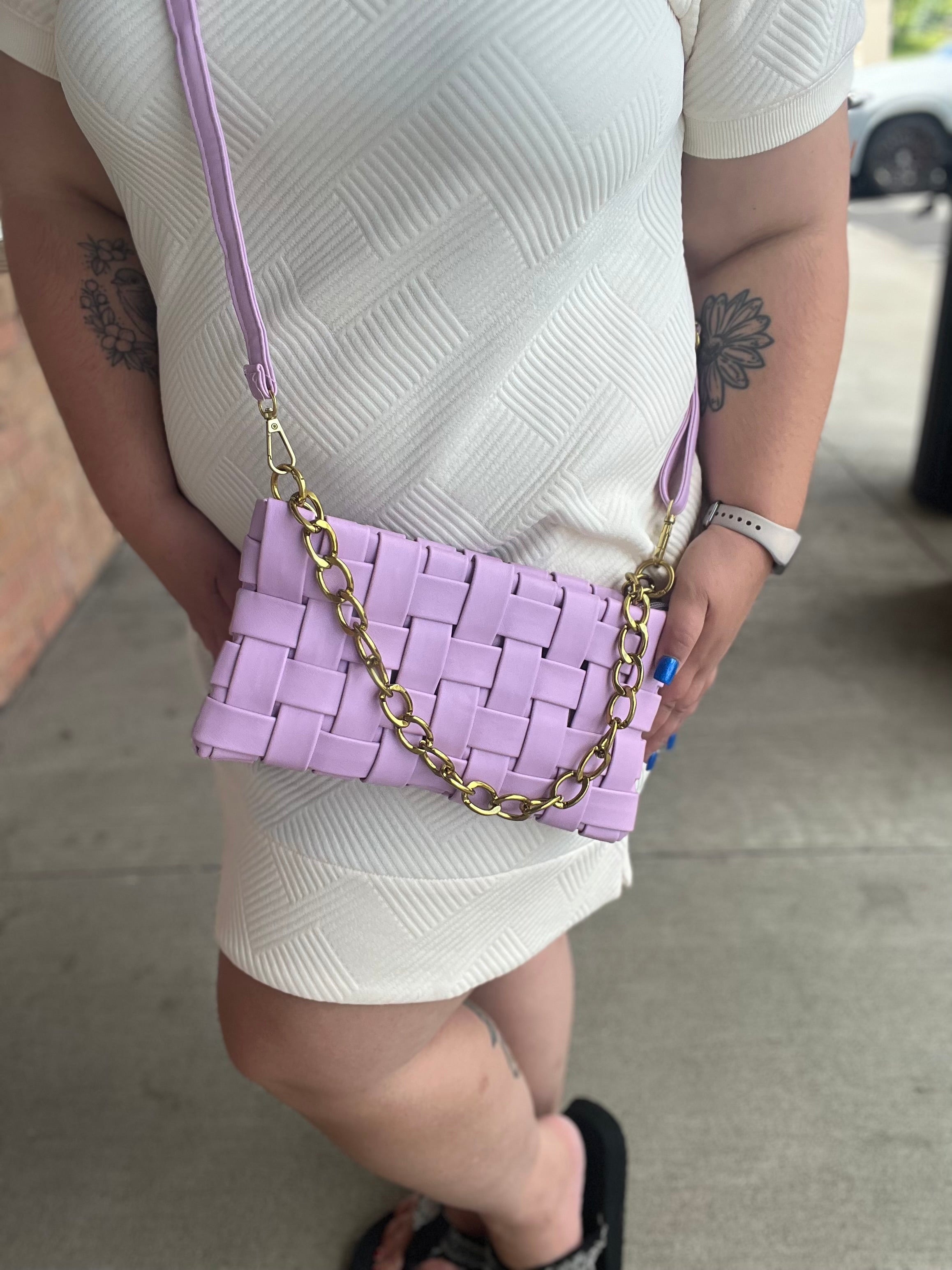 Forever Falling Handbag in Lilac