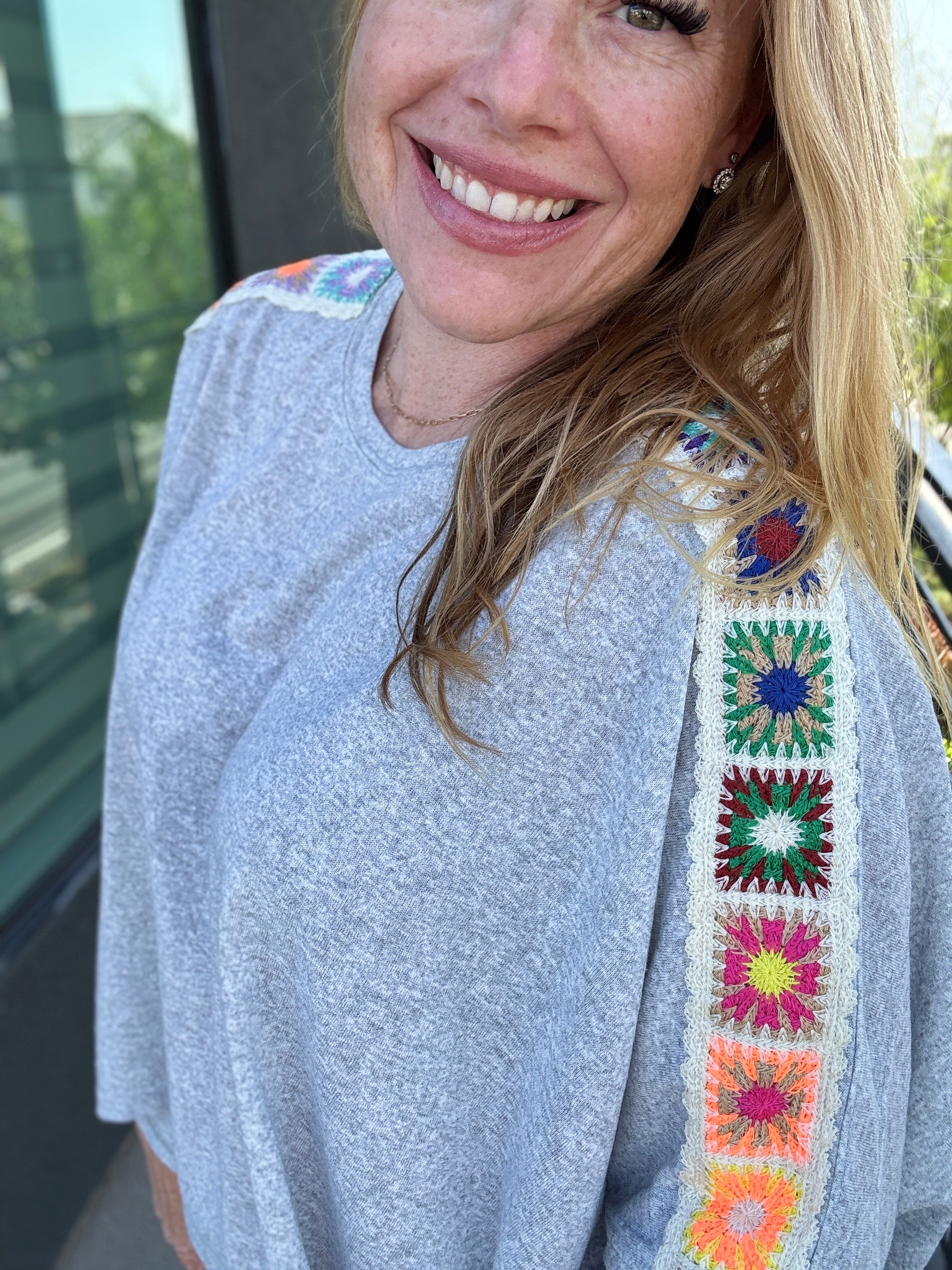 A Touch of Crochet Tunic Top by Davi & Dani