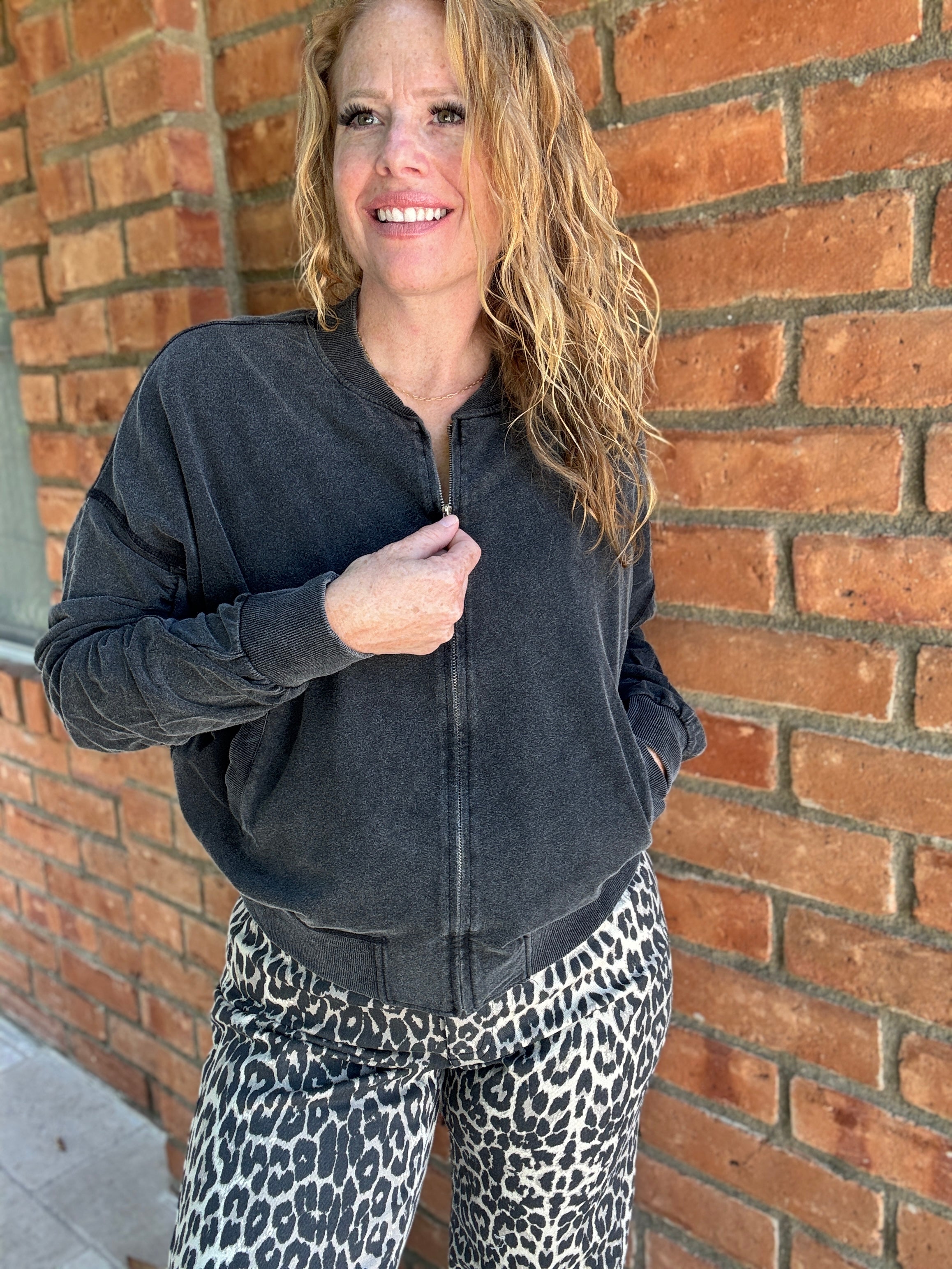 Guarded Bomber Jacket by White Birch