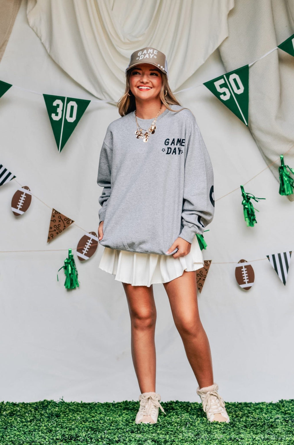 Faith, Family & Football Crewneck By Southern Bliss