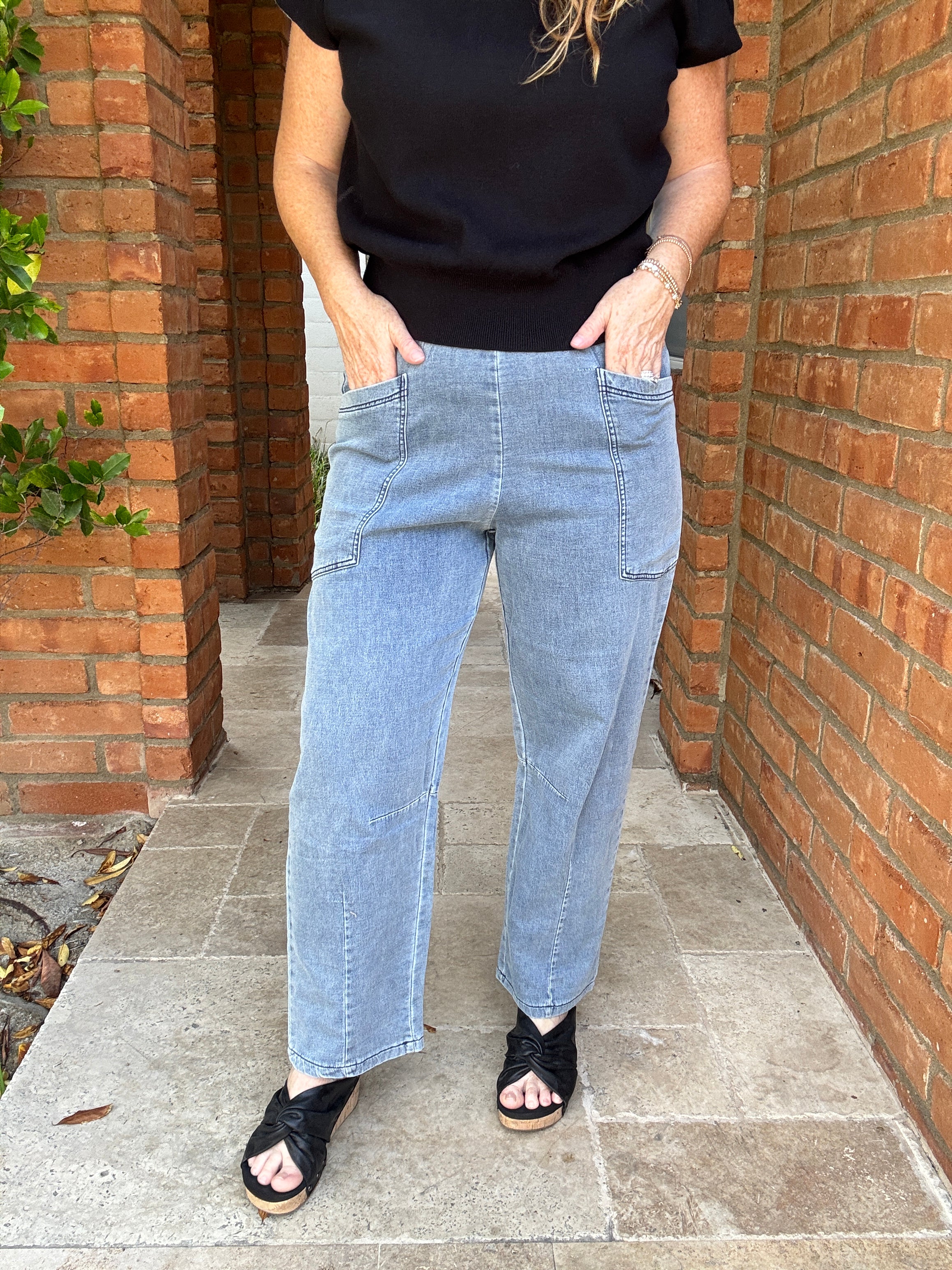 Full Length Wide Leg Jeans by Sew In Love
