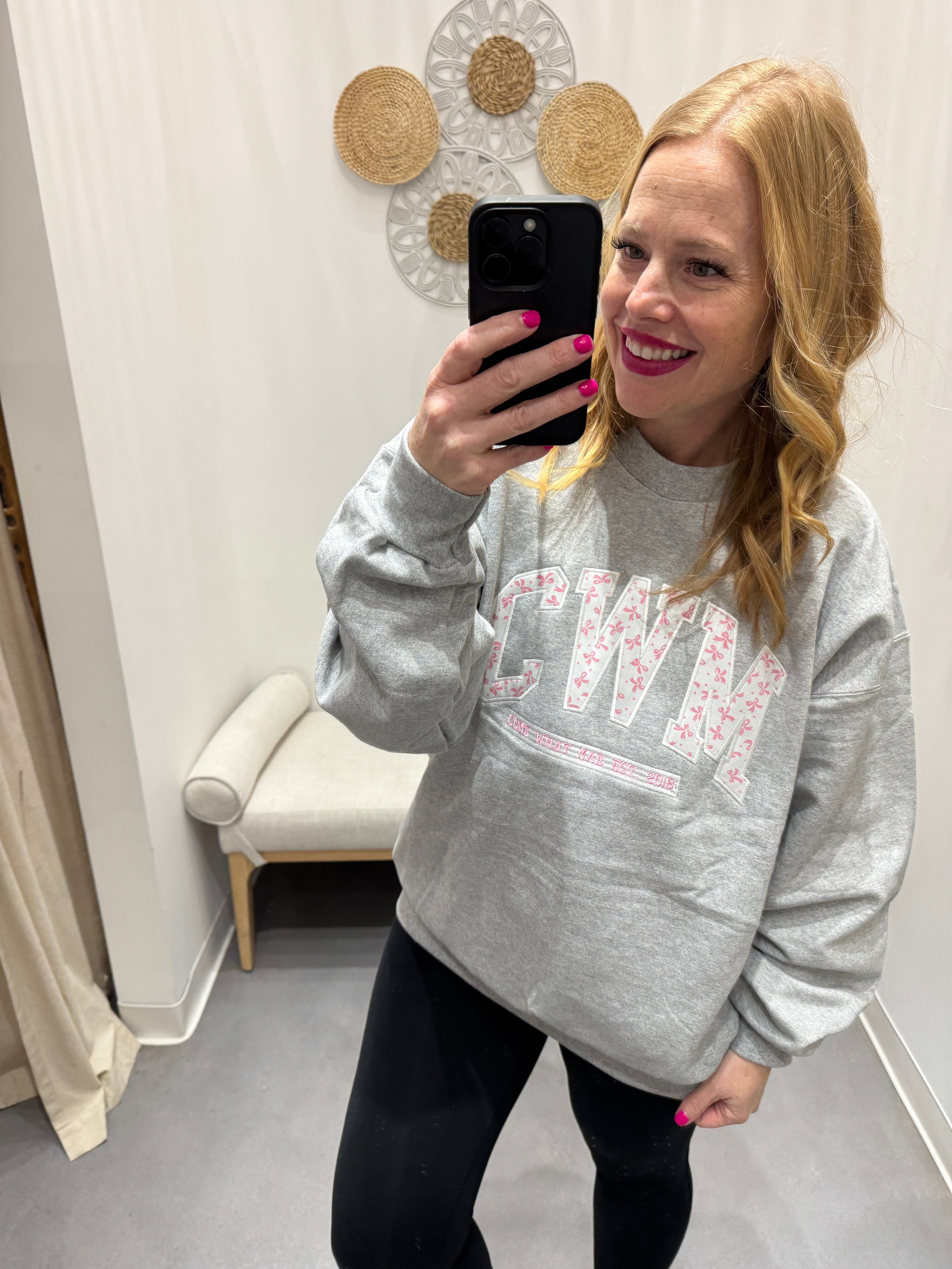 Eloise Come What Mae Embroidered Crewneck