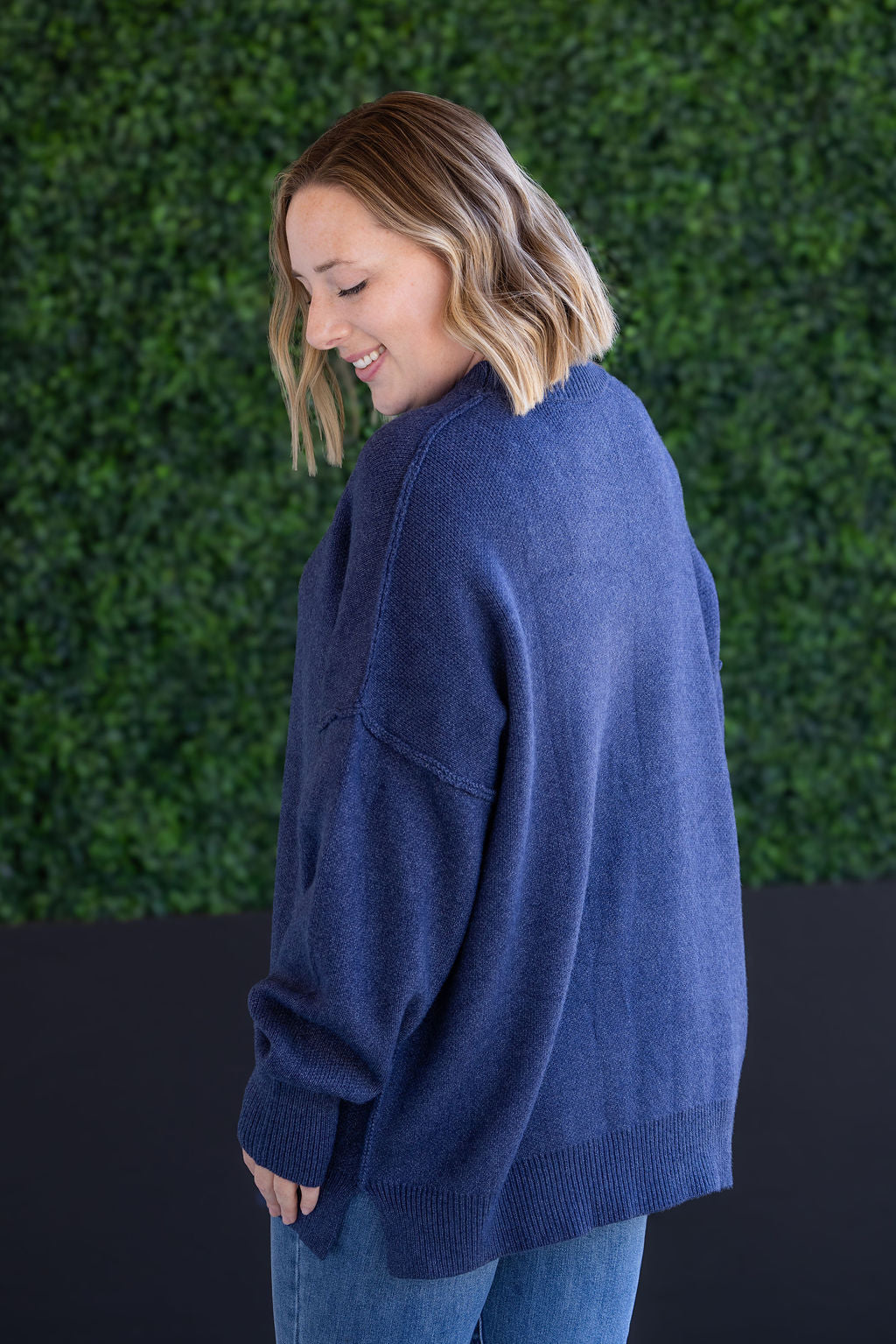 IN STOCK Aurora Cozy Sweater - Navy