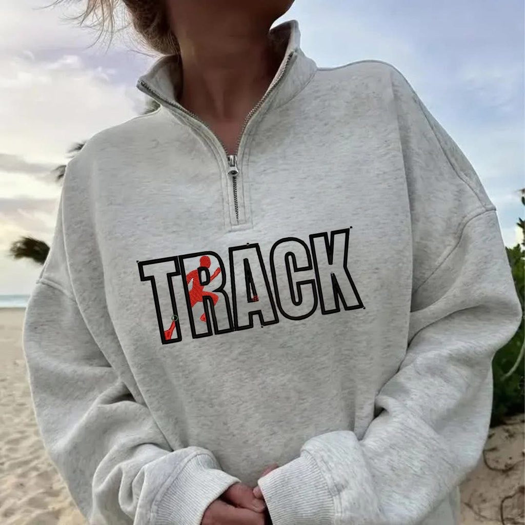 Embroidered Sports 1/2 Zip