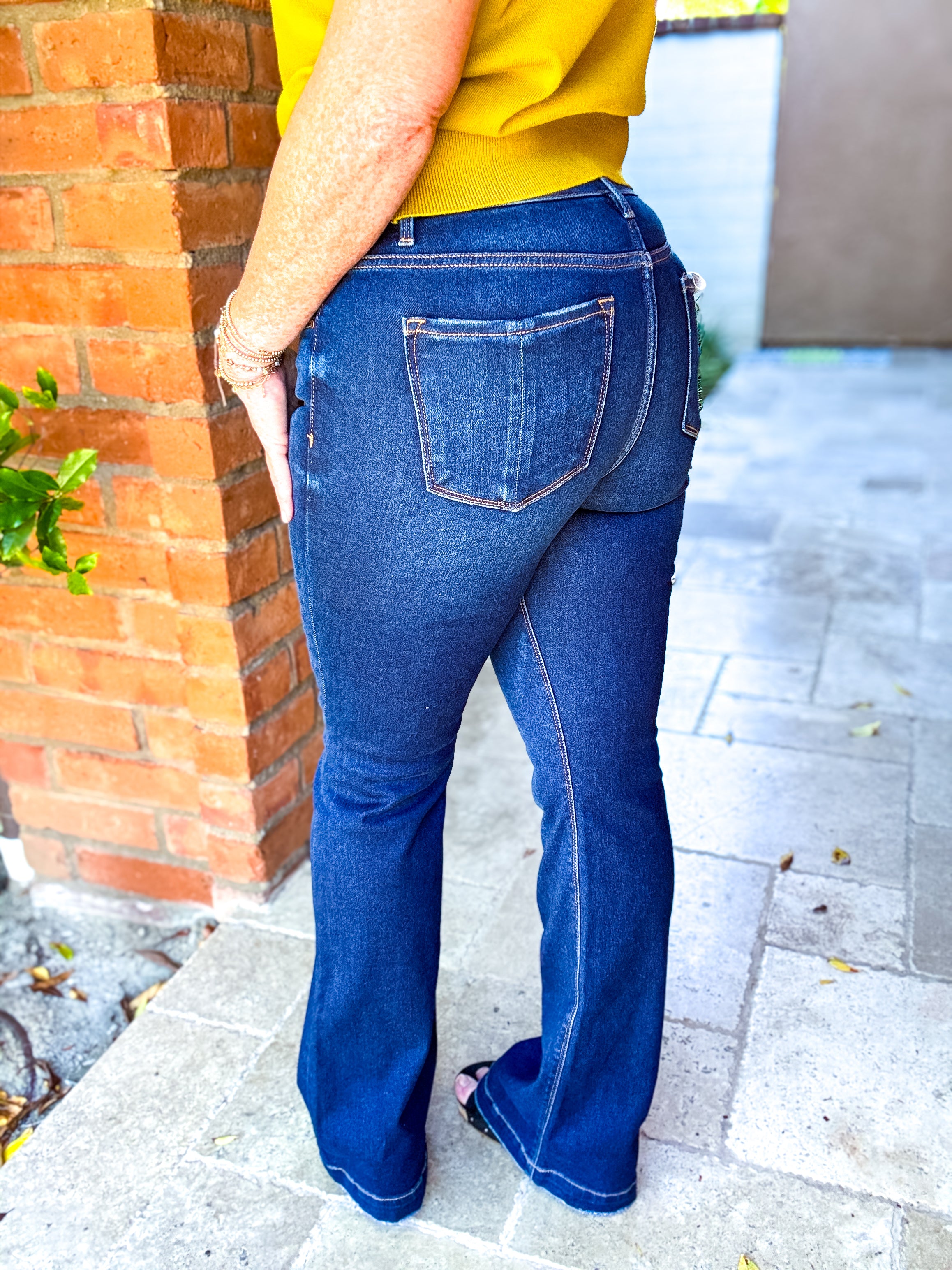 Chandra Tummy Control Mid Rise Flare by Risen