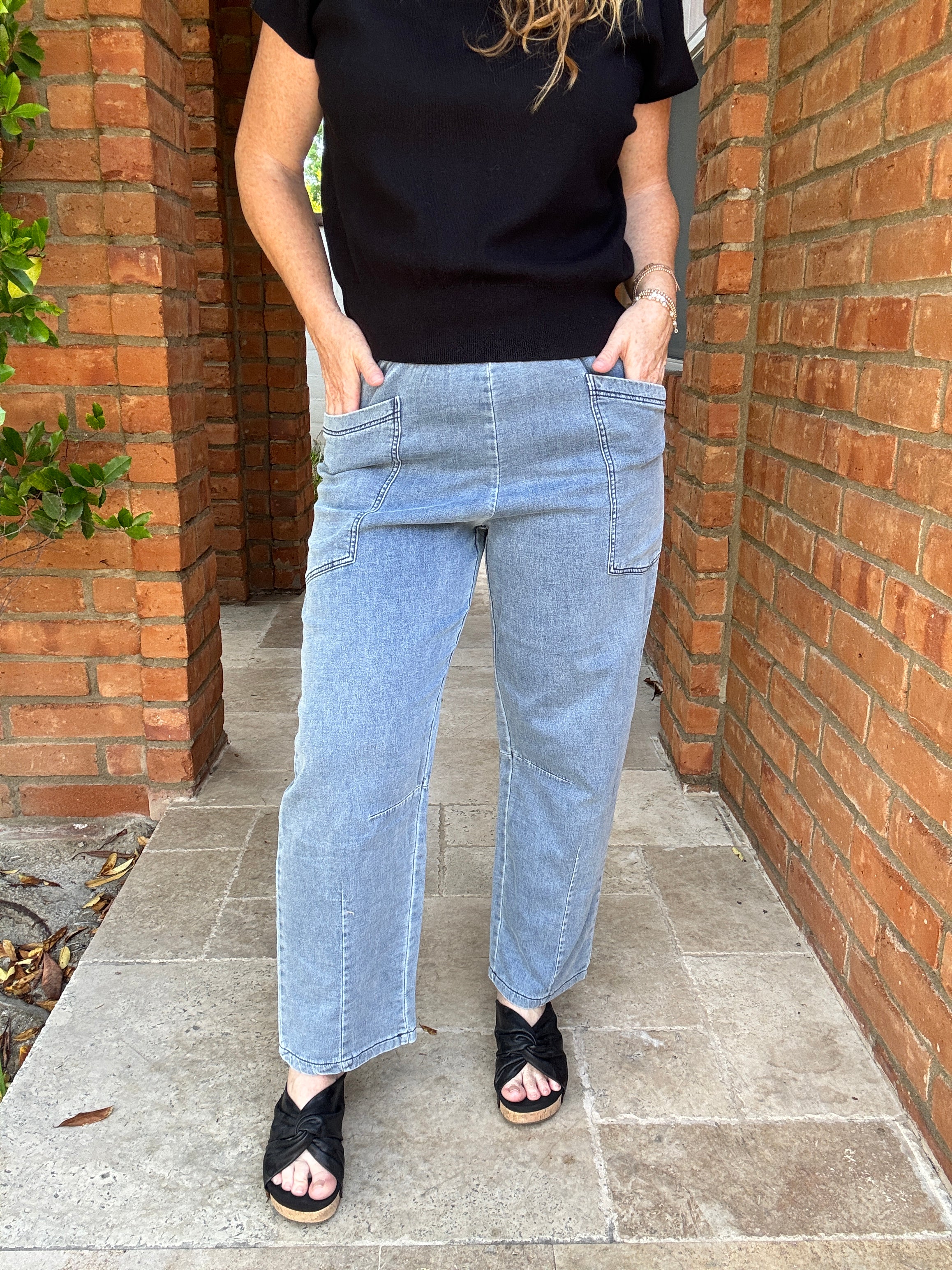 Full Length Wide Leg Jeans by Sew In Love