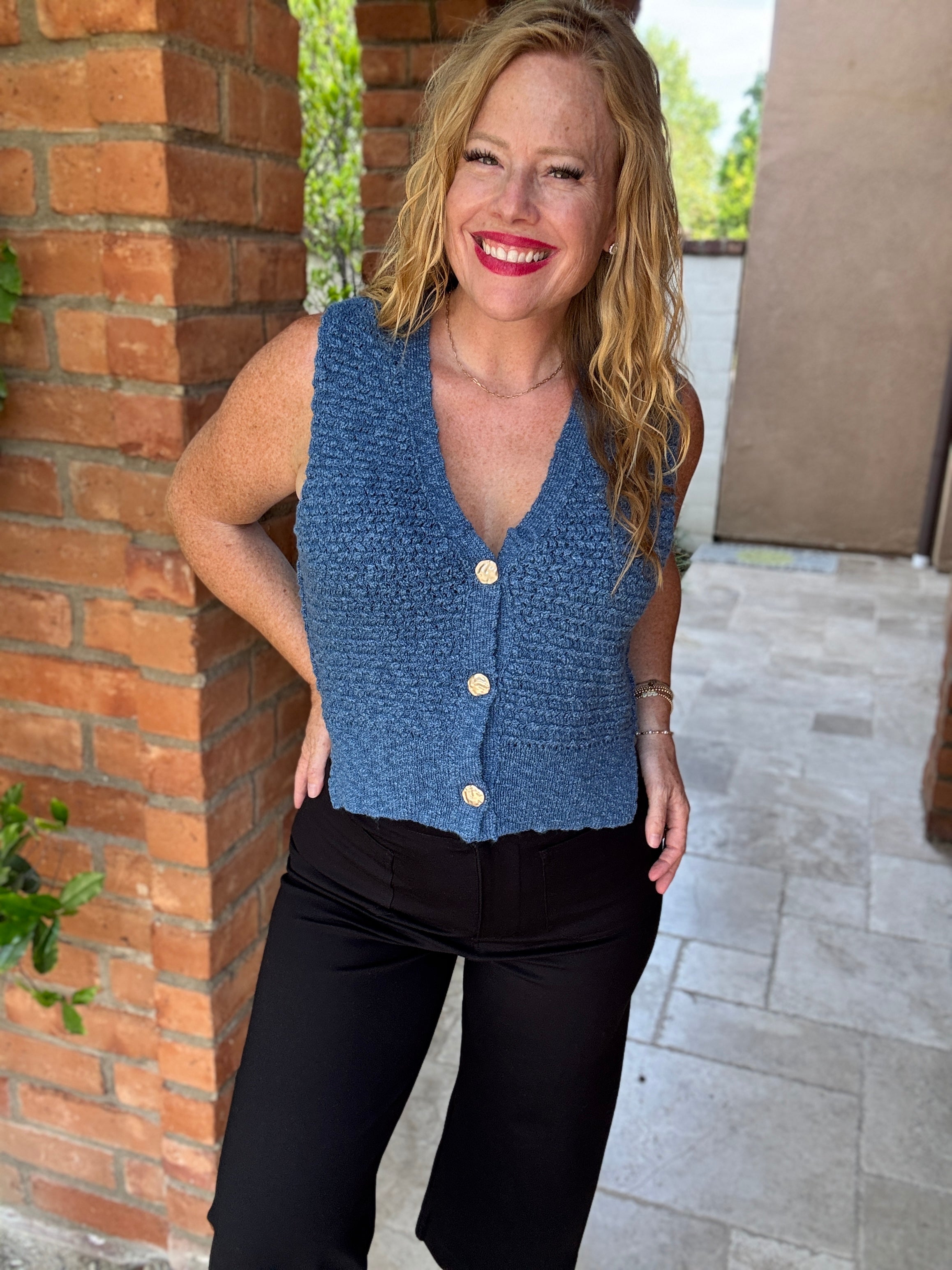 V-Neck Vest by Sew In Love