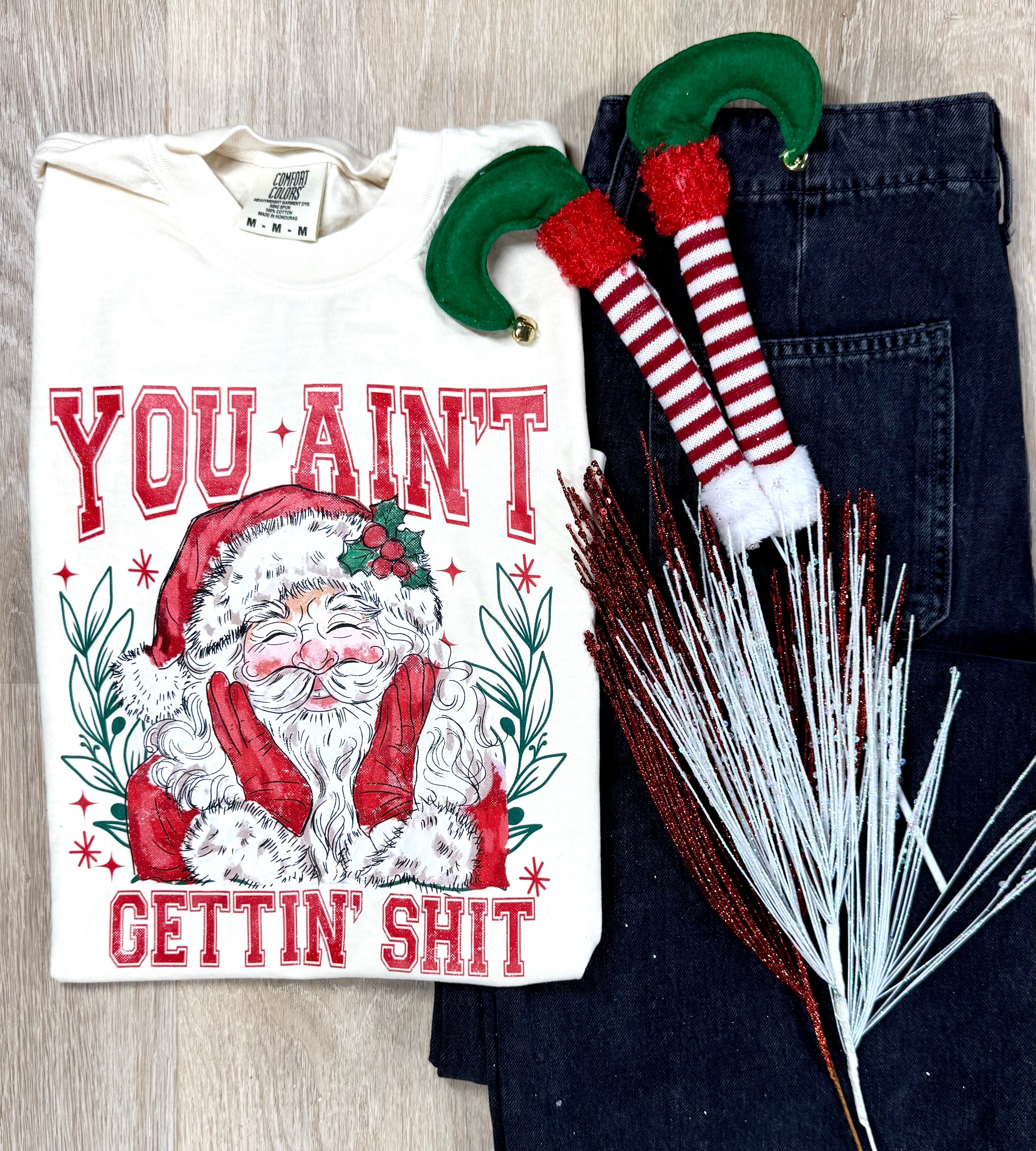 Ain't Gettin' Short or Long Sleeve Graphic Tee