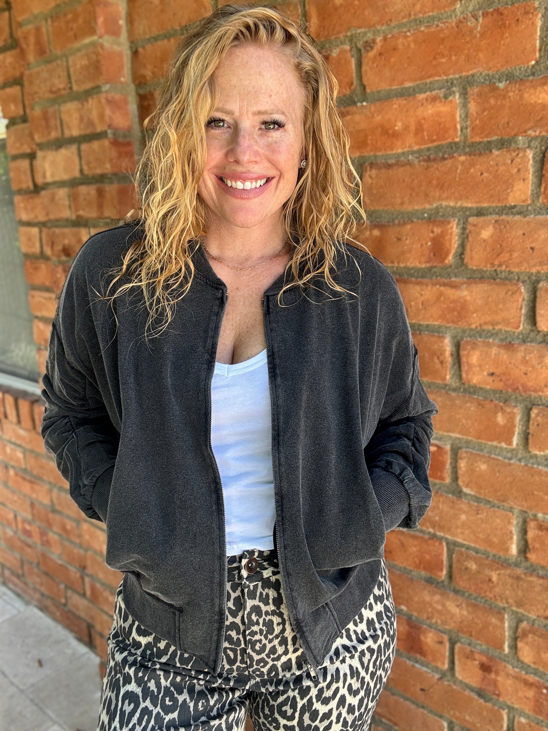 Guarded Bomber Jacket by White Birch