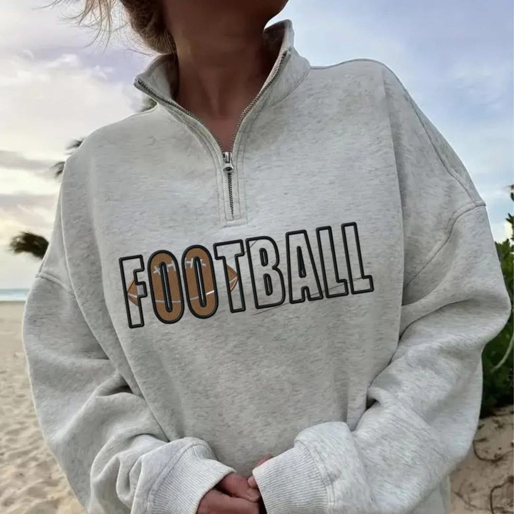 Embroidered Sports 1/2 Zip