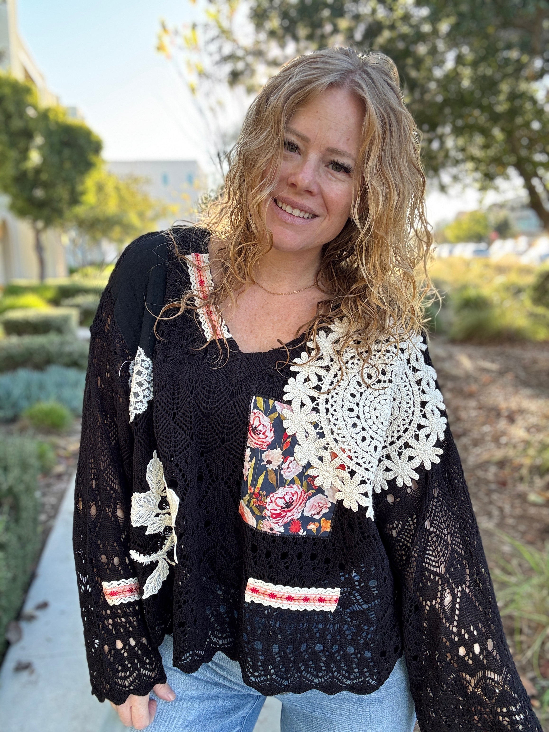 Wistful Thinking Crochet Sweater