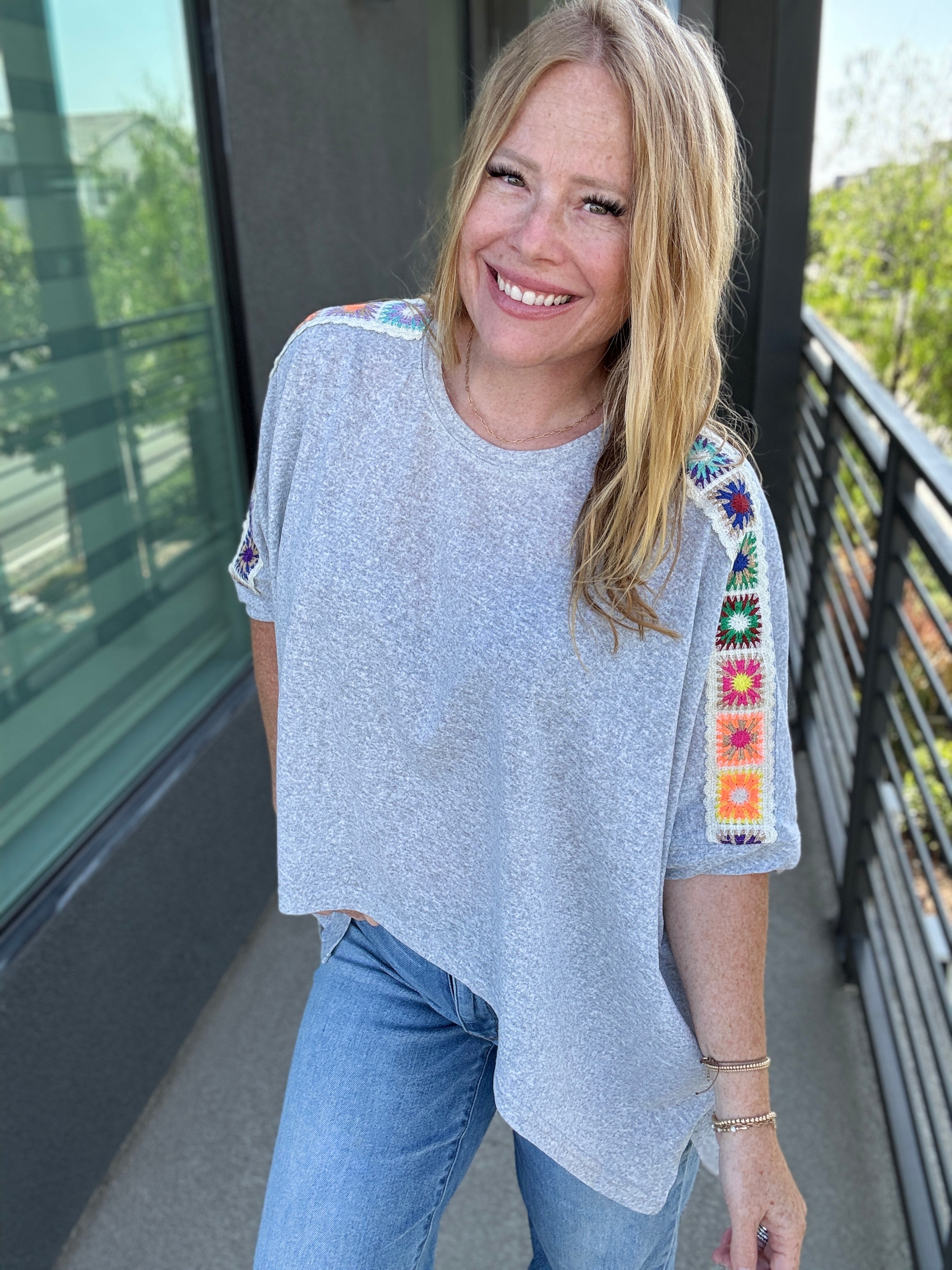 A Touch of Crochet Tunic Top by Davi & Dani