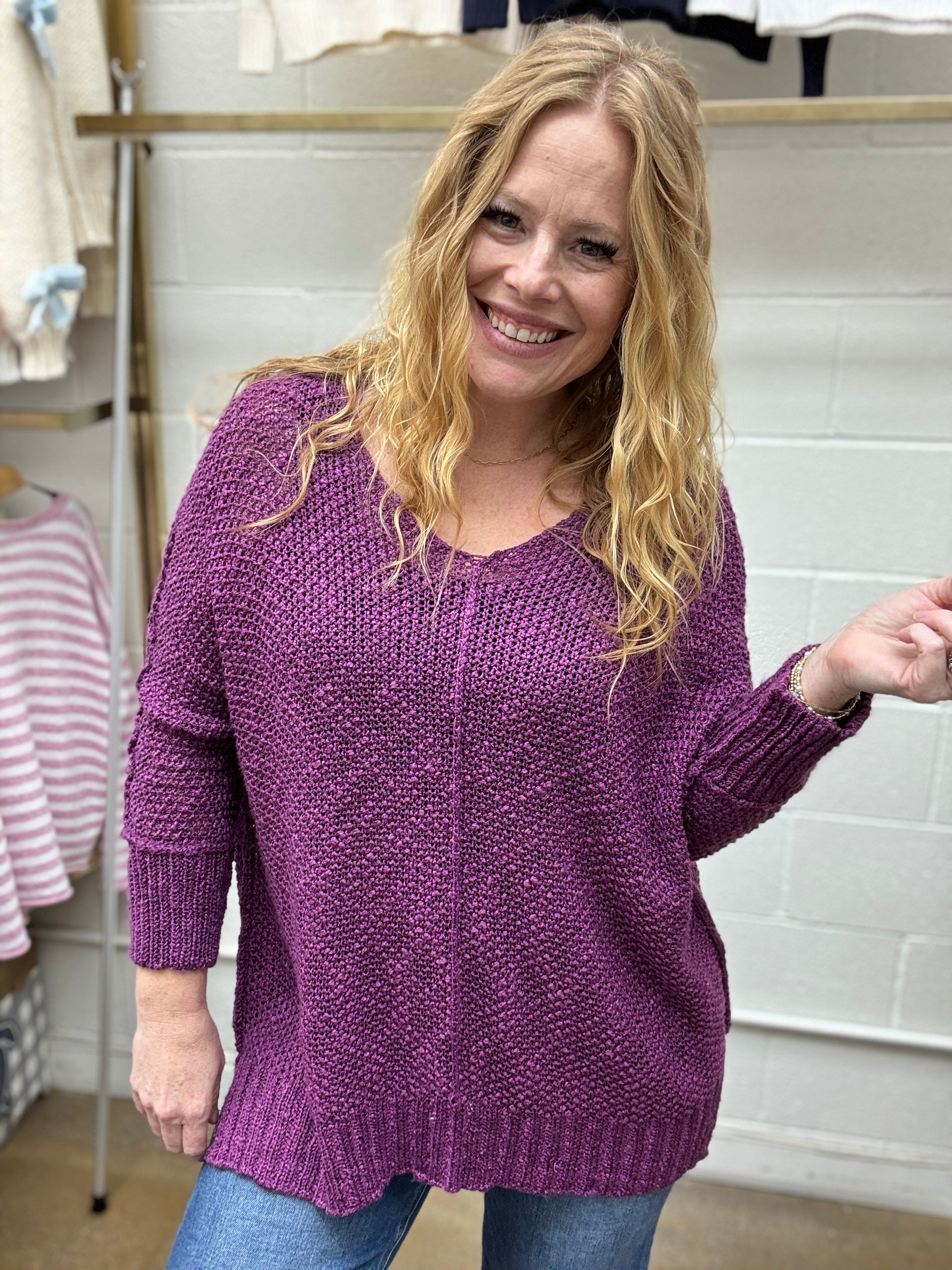 Amethyst Gem Sweater