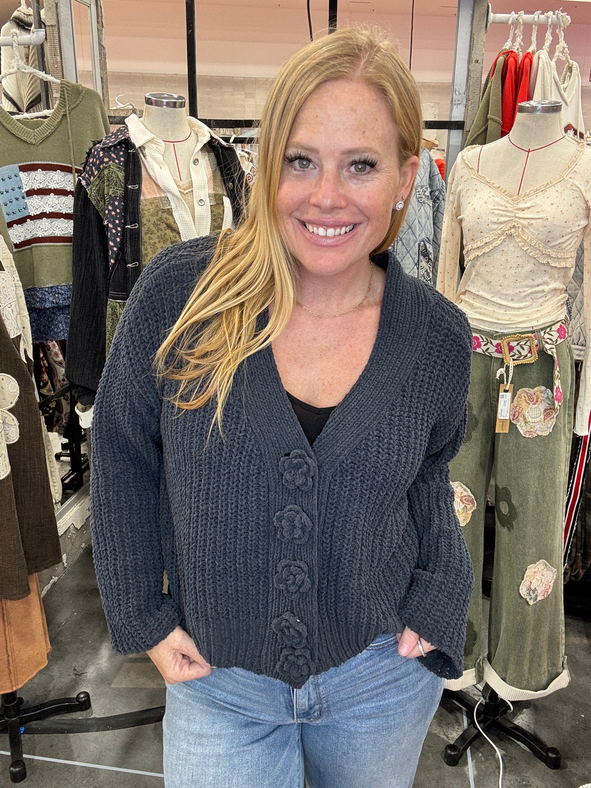 Roses Cardigan by POL in 3 Colors
