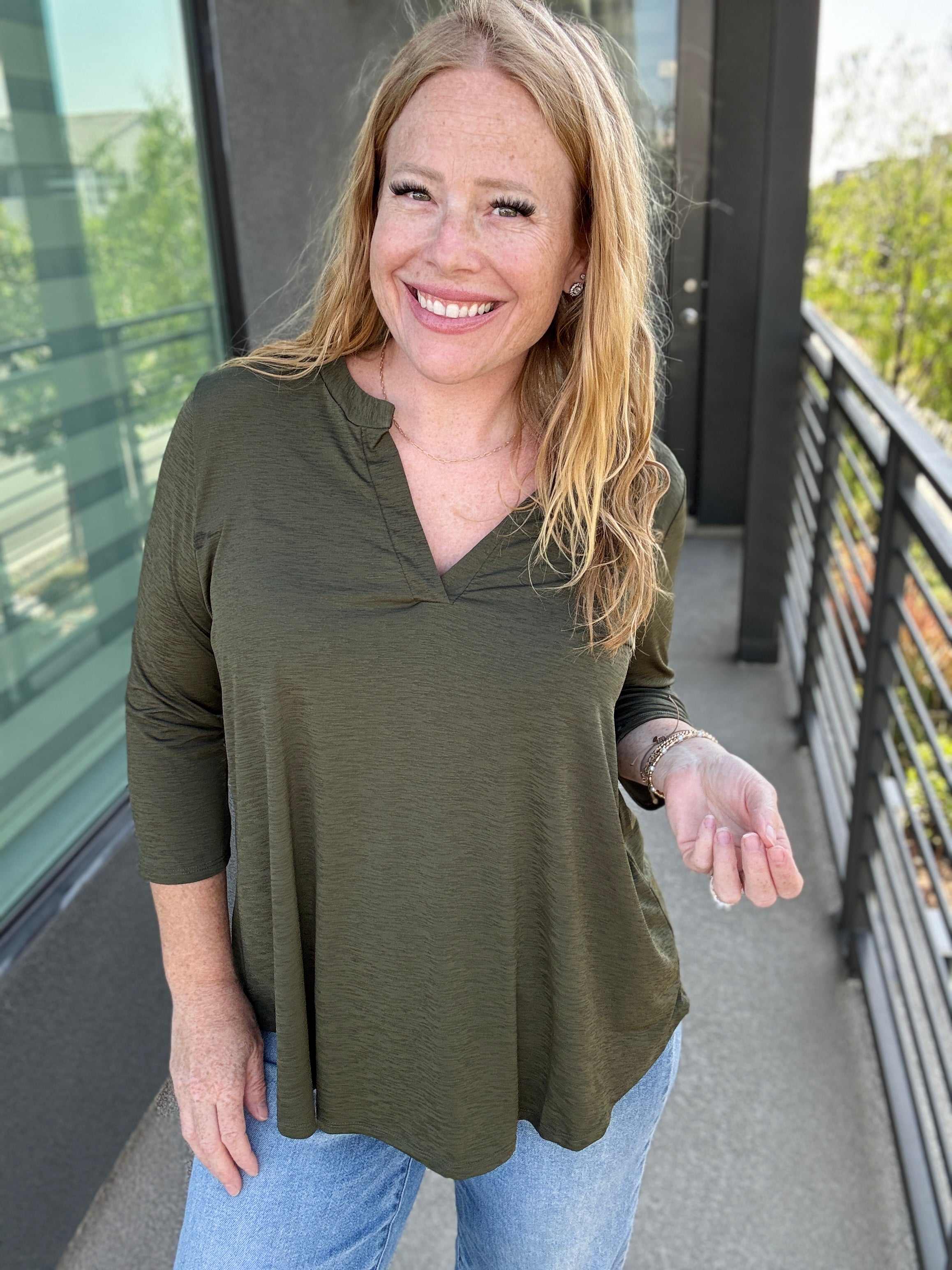 3/4 Sleeve Gabby Tops by Sew in Love