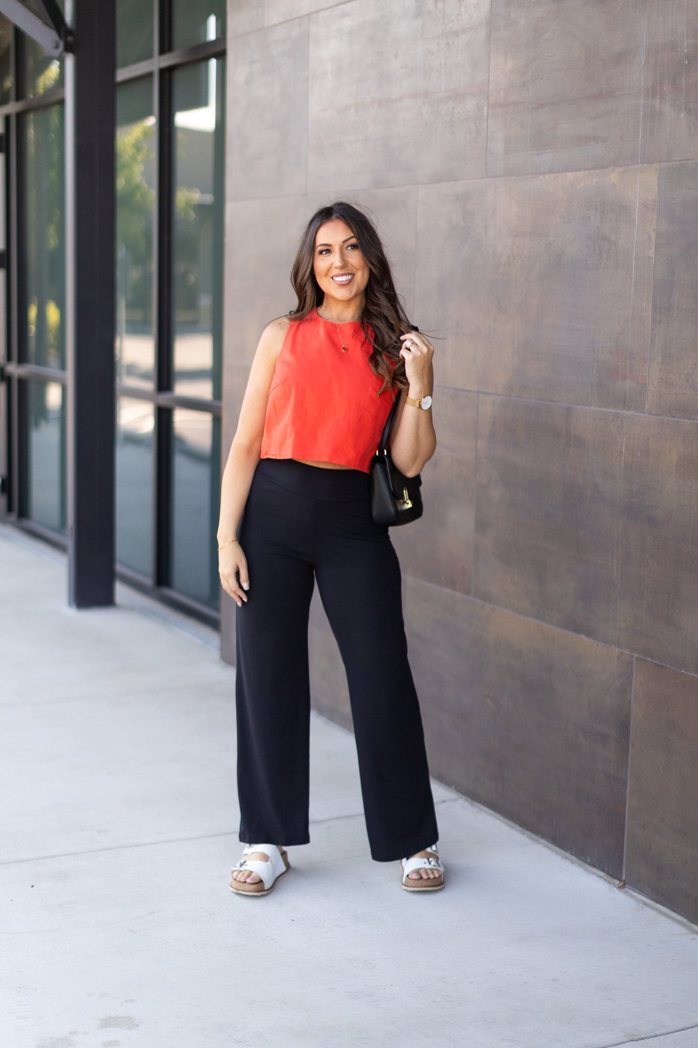 The Brooke - Black Wide Leg Full-Length with Pockets - Luxe Leggings by Julia Rose®