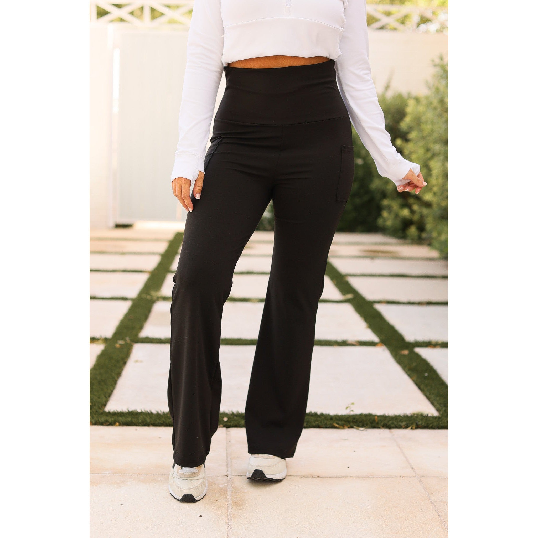 The Deluxe Paige Fold-over, Tummy Control Leggings - Luxe Leggings by Julia Rose®