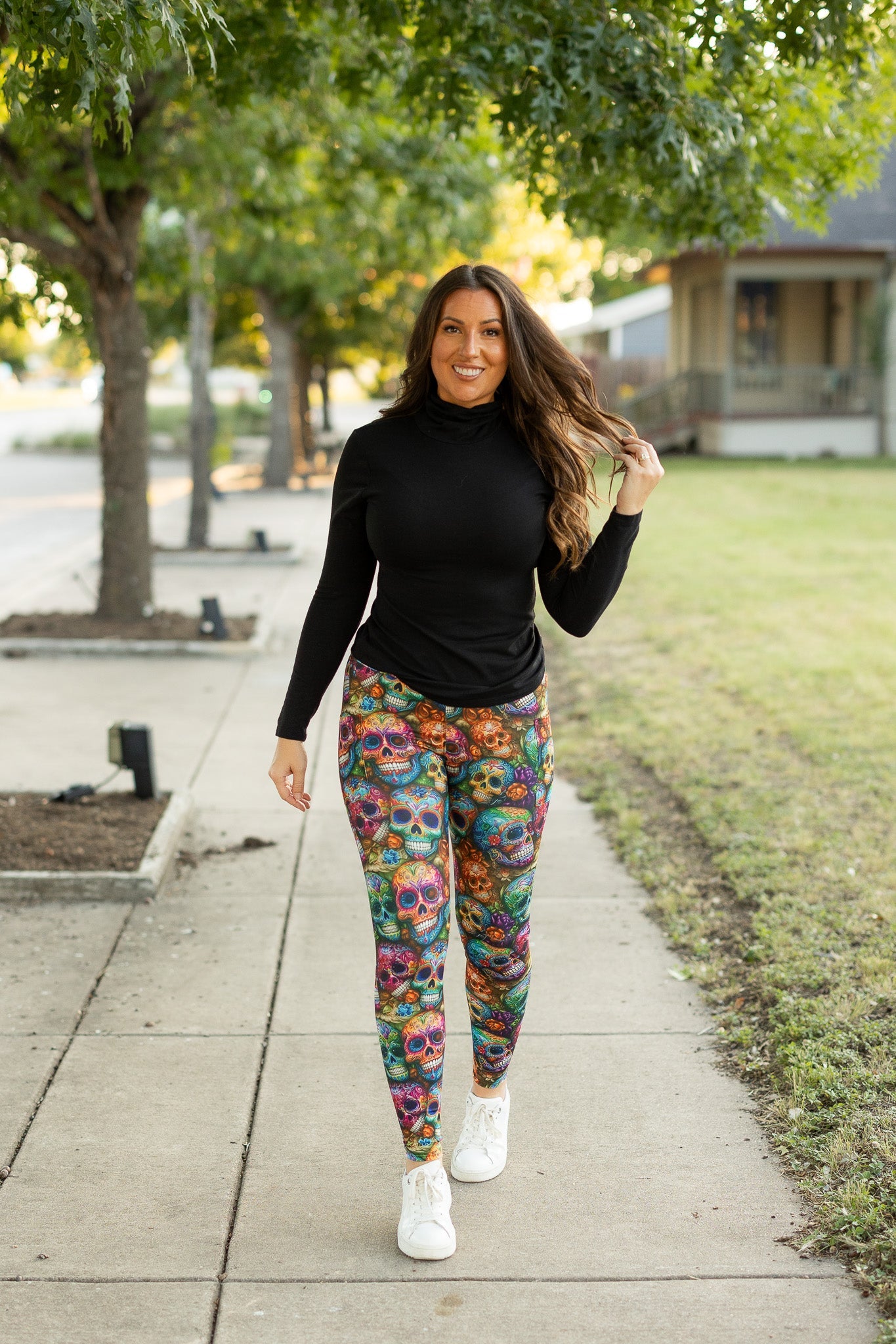 The Piper - Paisley Skull Leggings*