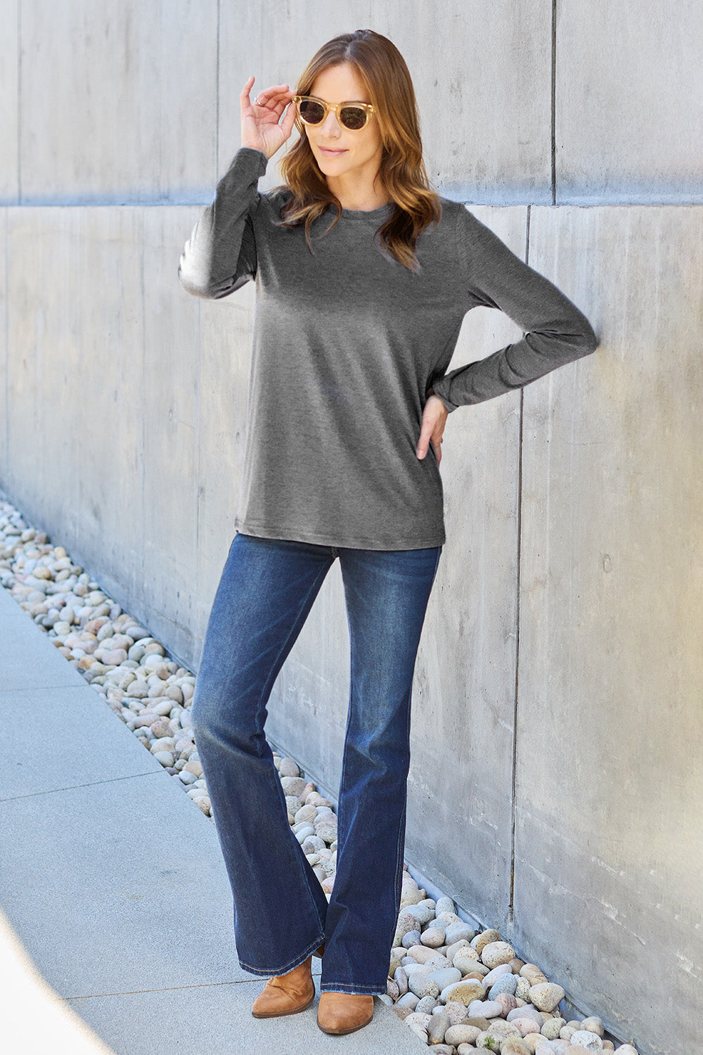 Black Friday Round Neck Long Sleeve Top