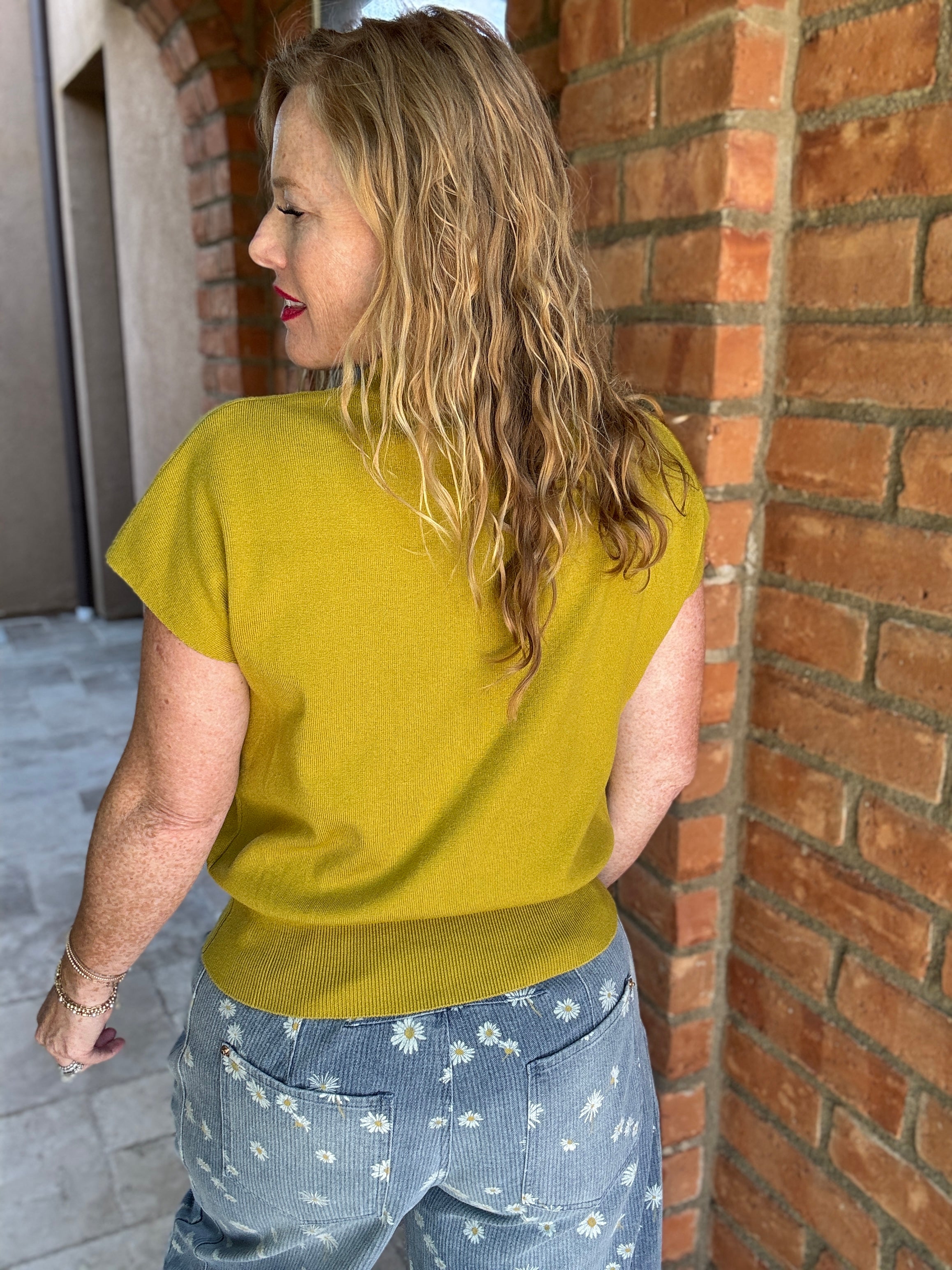 Cap Sleeve High Neck Top by Sew In Love