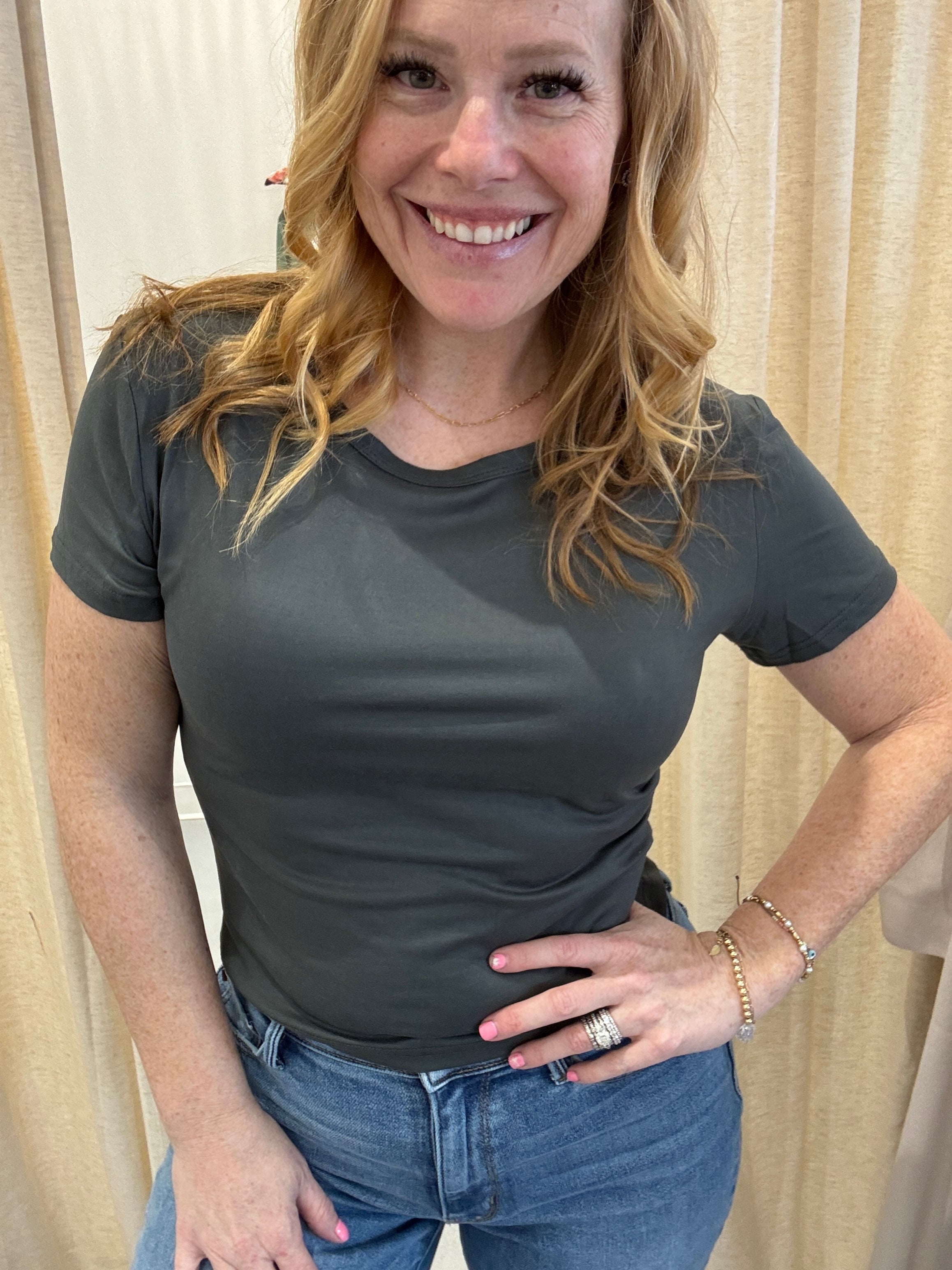 Bae Round Neck Short Sleeve T-Shirt - 8 Colors