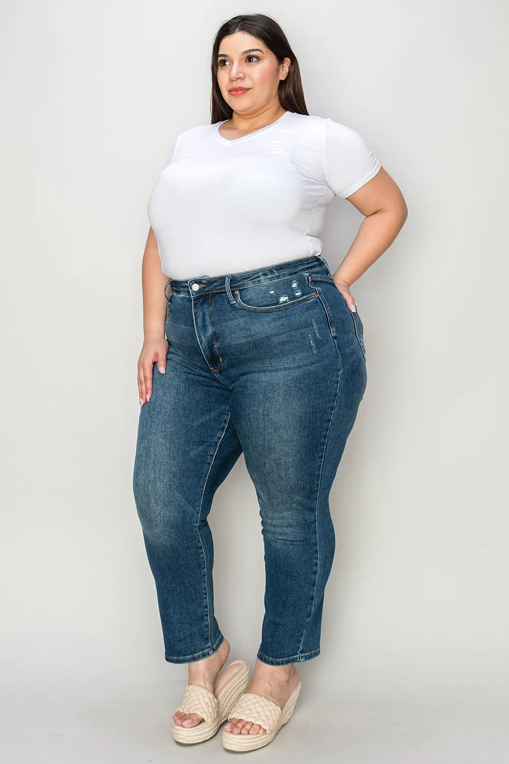 Spring Day Tummy Control High Waist Slim Jeans Judy Blue