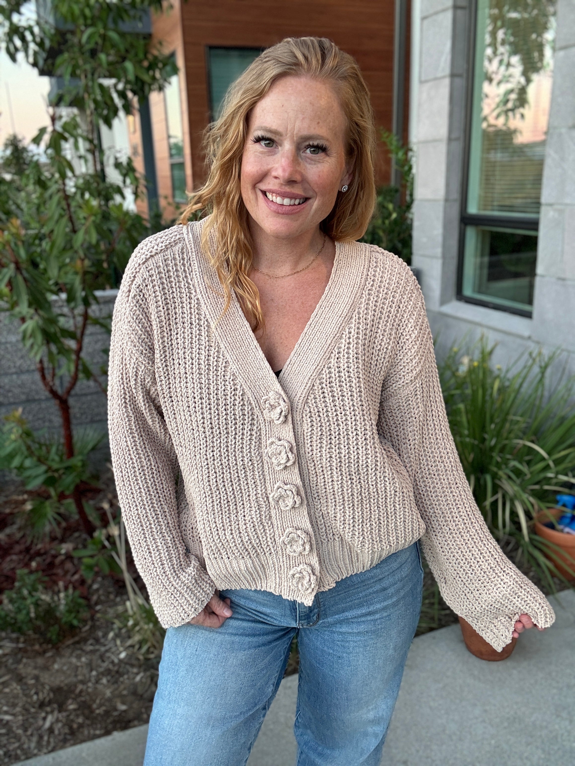 Roses Cardigan by POL in 3 Colors