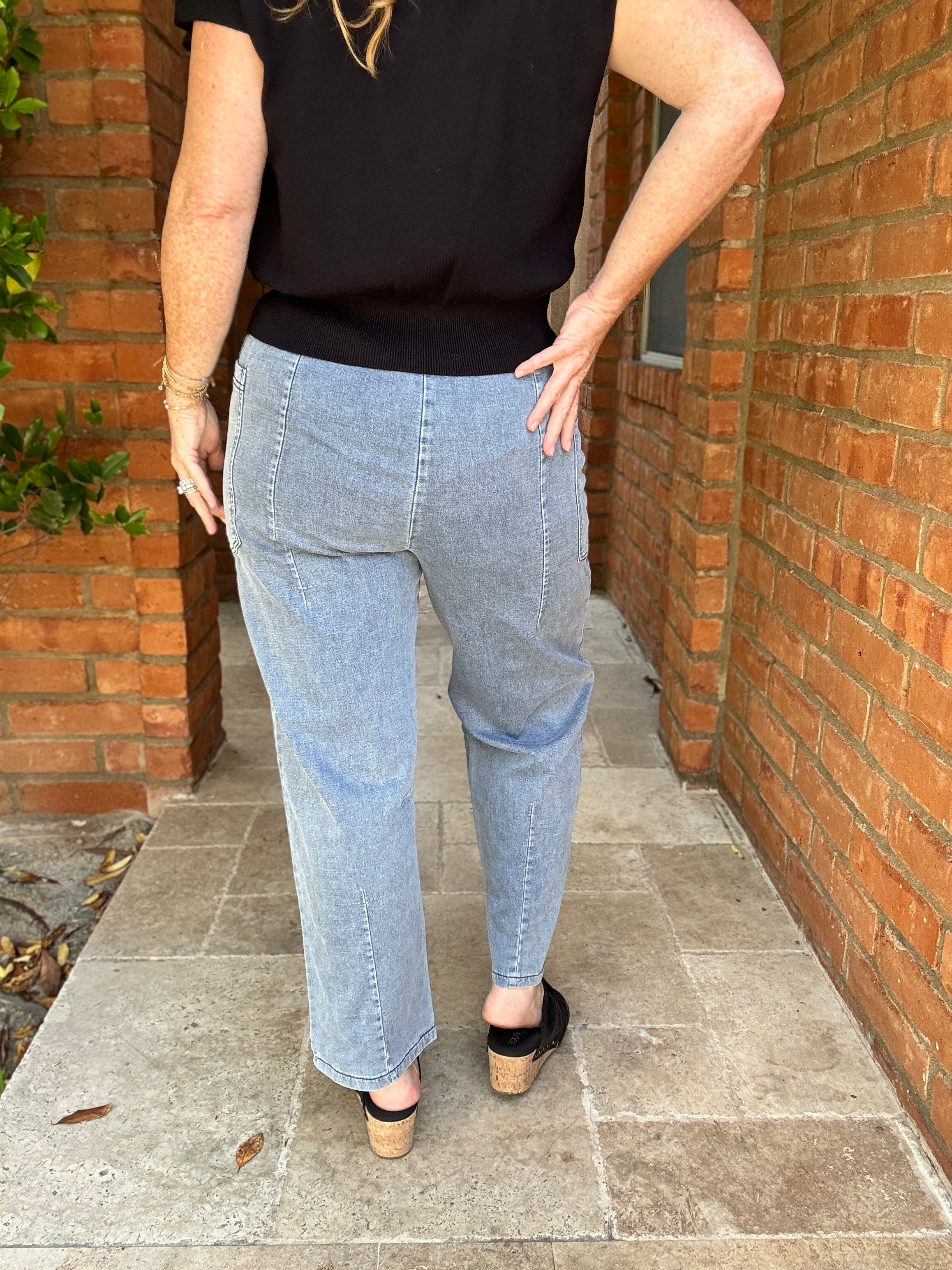 Full Length Wide Leg Jeans by Sew In Love