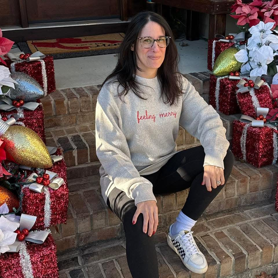 Feeling Merry Embroidered Knit Crewneck