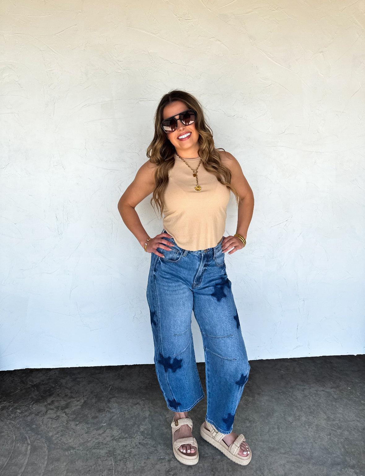 Born to Shine Barrel Jeans