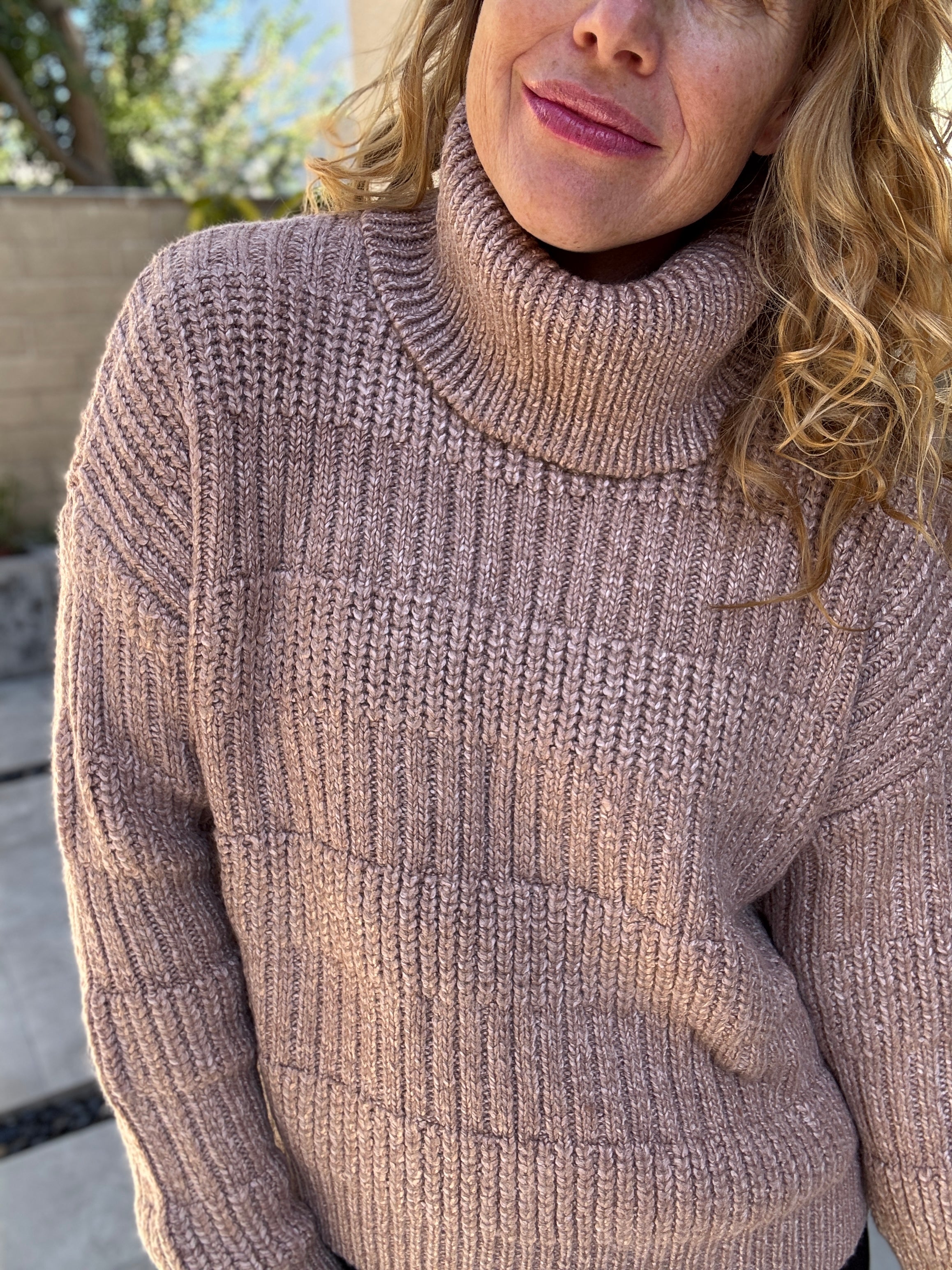 Leaves are Falling Cowl Neck Sweater