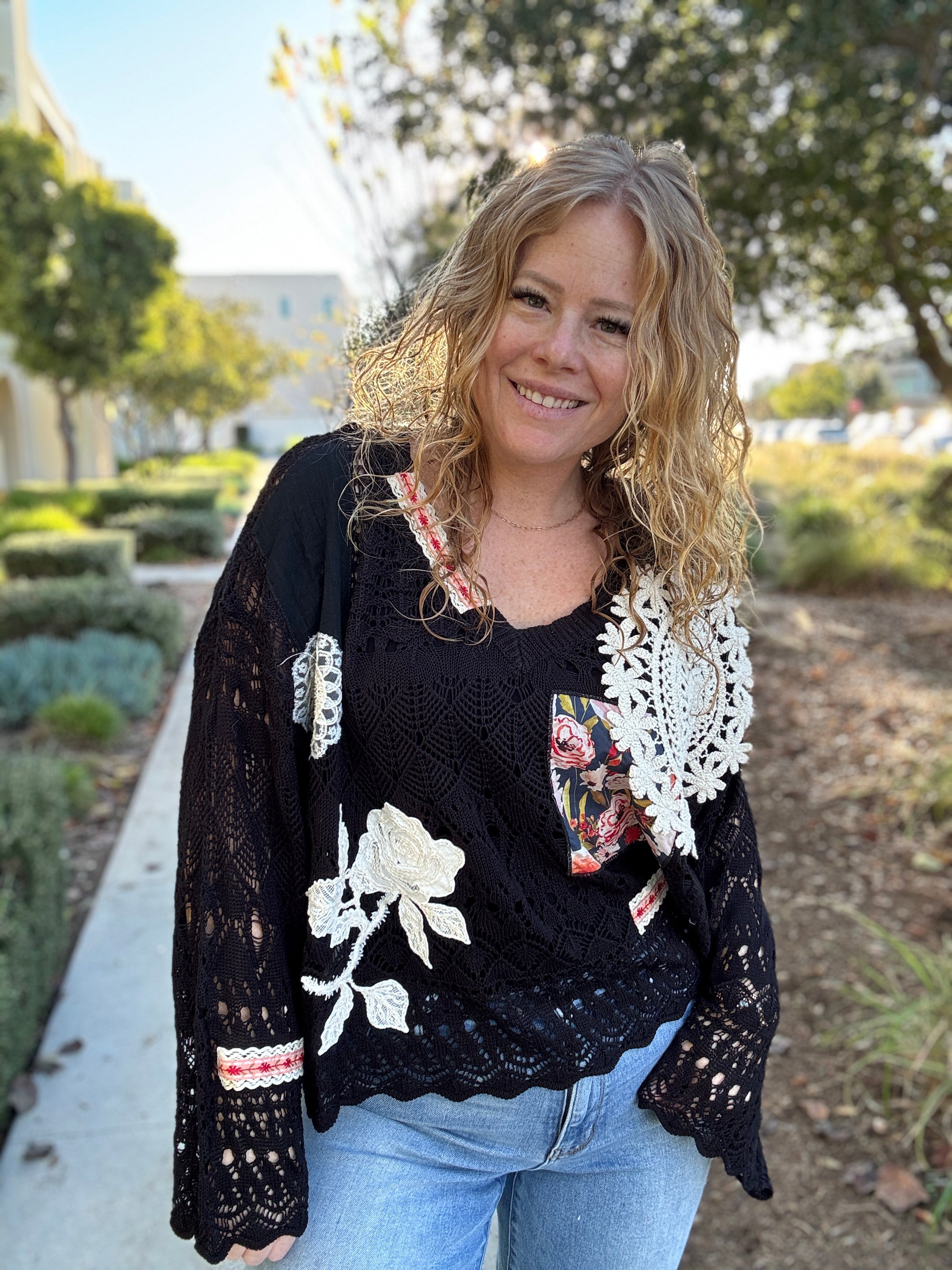 Wistful Thinking Crochet Sweater