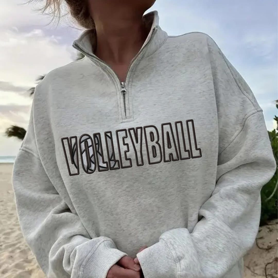 Embroidered Sports 1/2 Zip