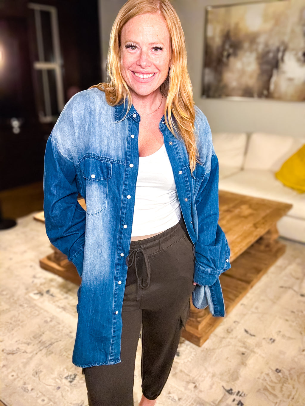 Give Love Shacket by White Birch