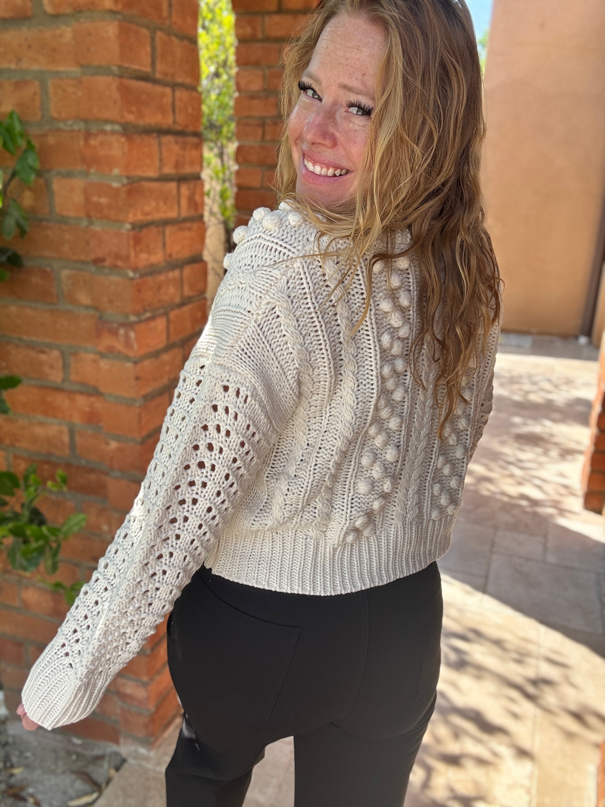 Button Down knit top by White Birch