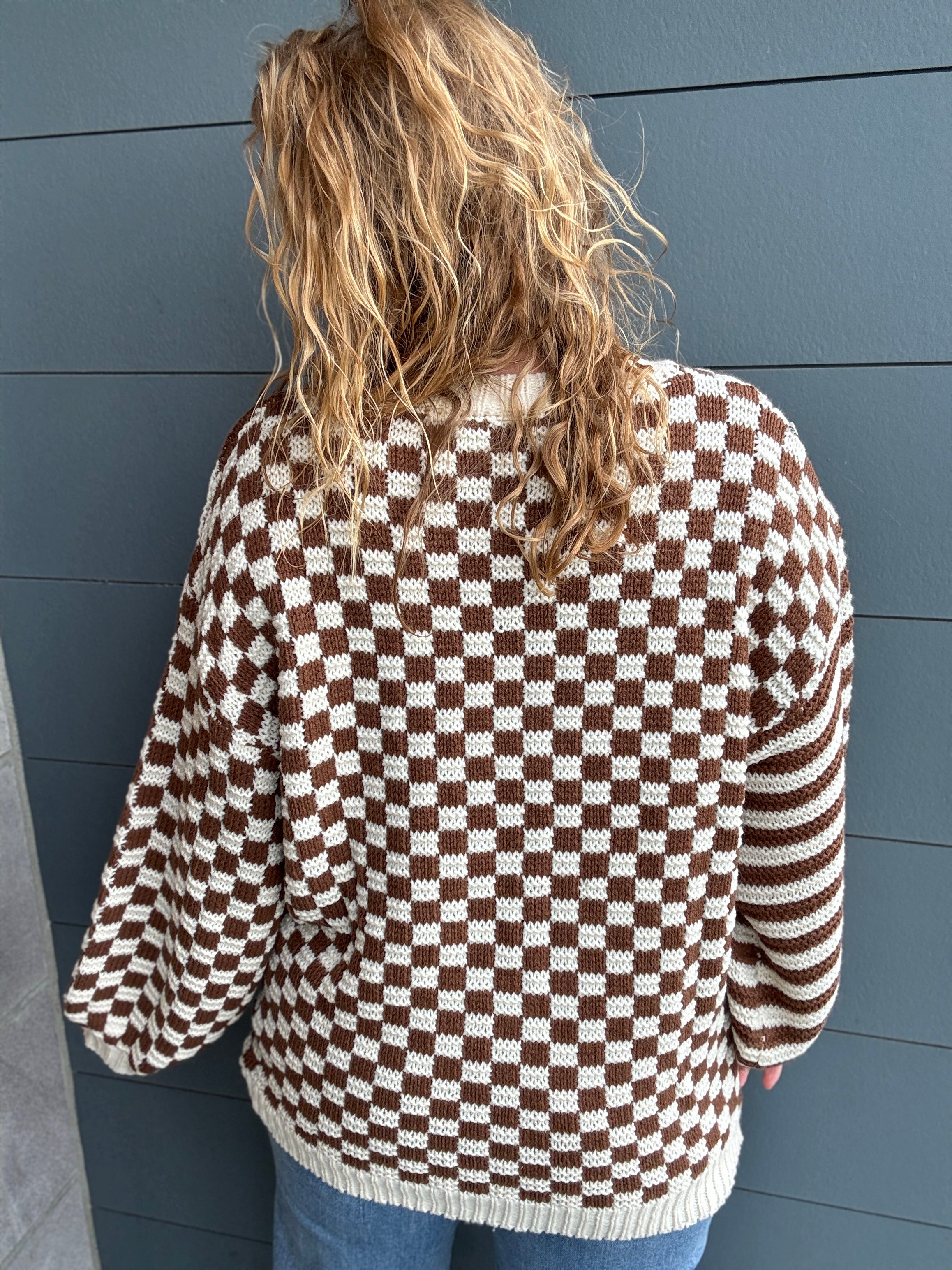 Checked Out Sweater by White Birch