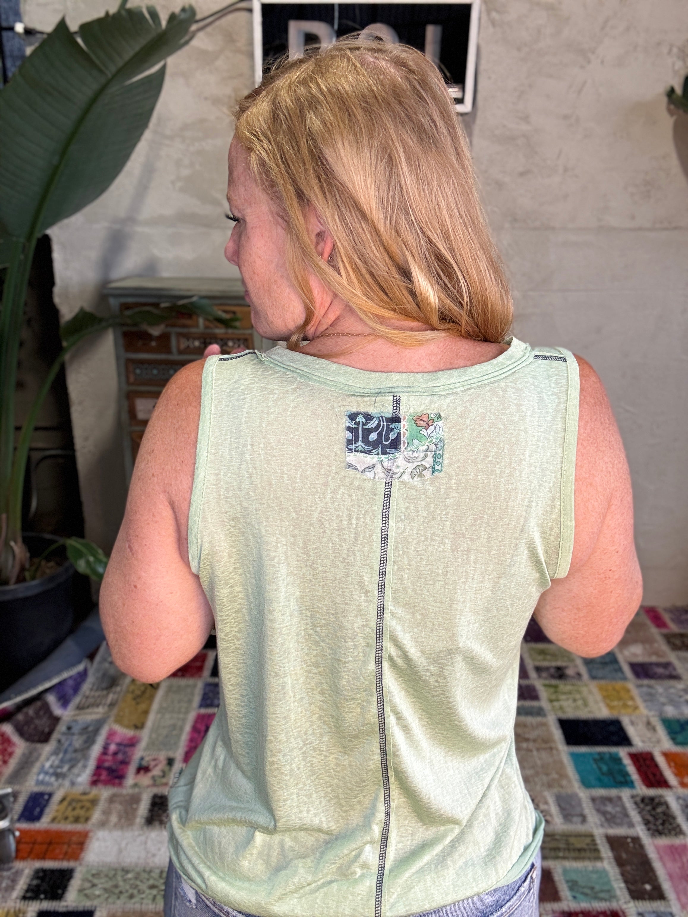 Pocket Accent Tank in 3 Colors - POL LA Live