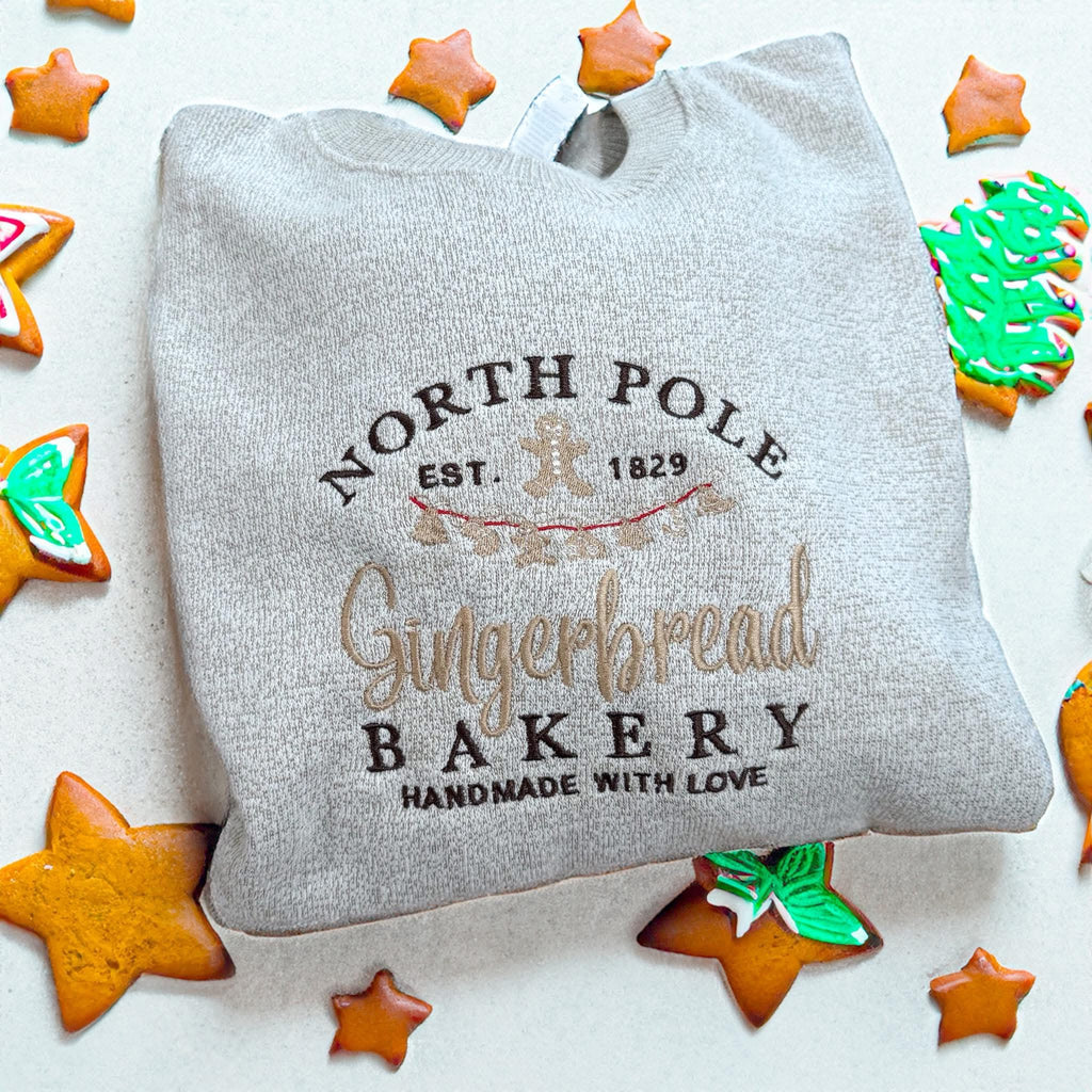North Pole Bakery Embroidered Crewneck