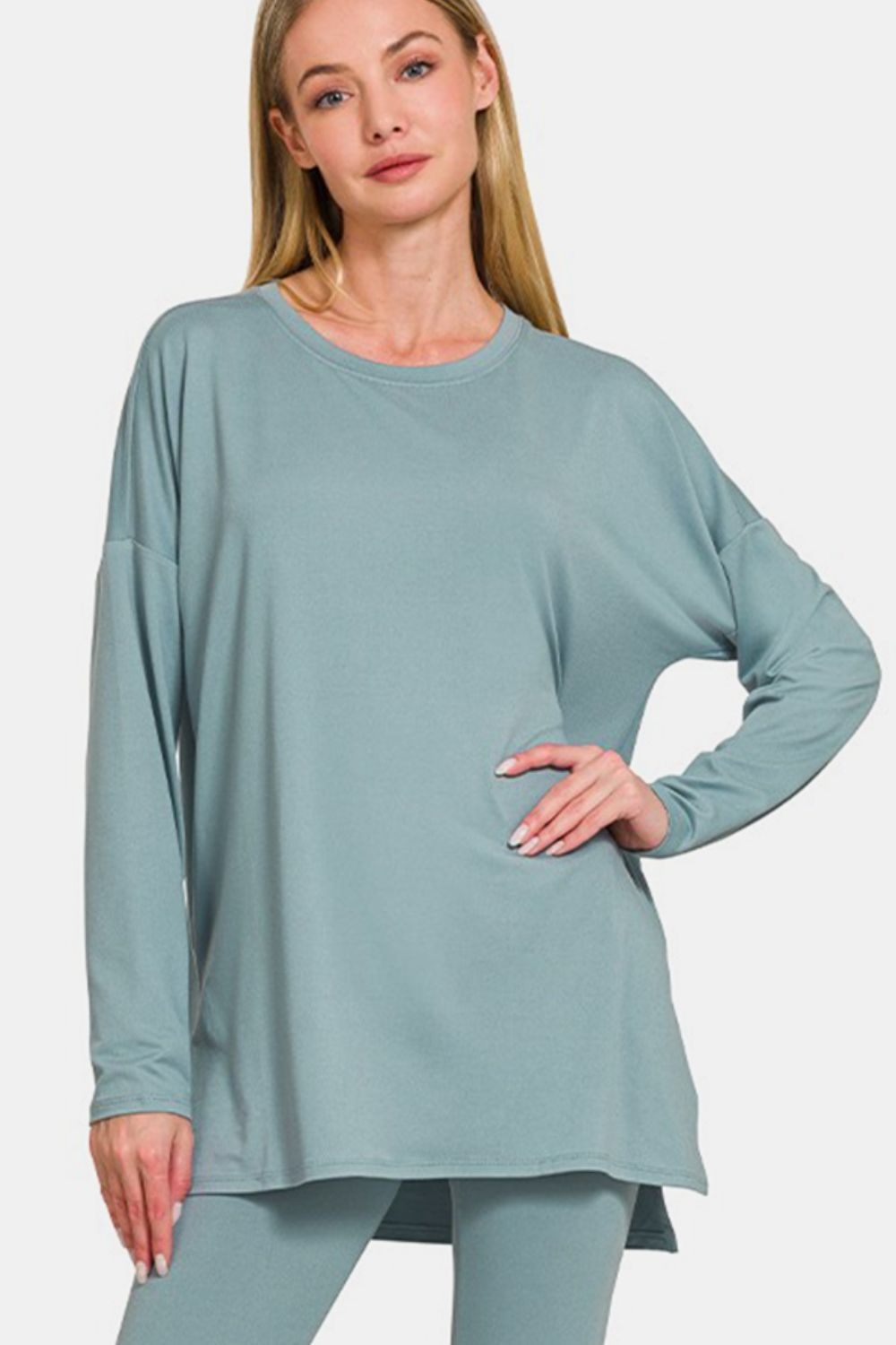 Girl on the Go Brushed Microfiber Top and Leggings Lounge Set