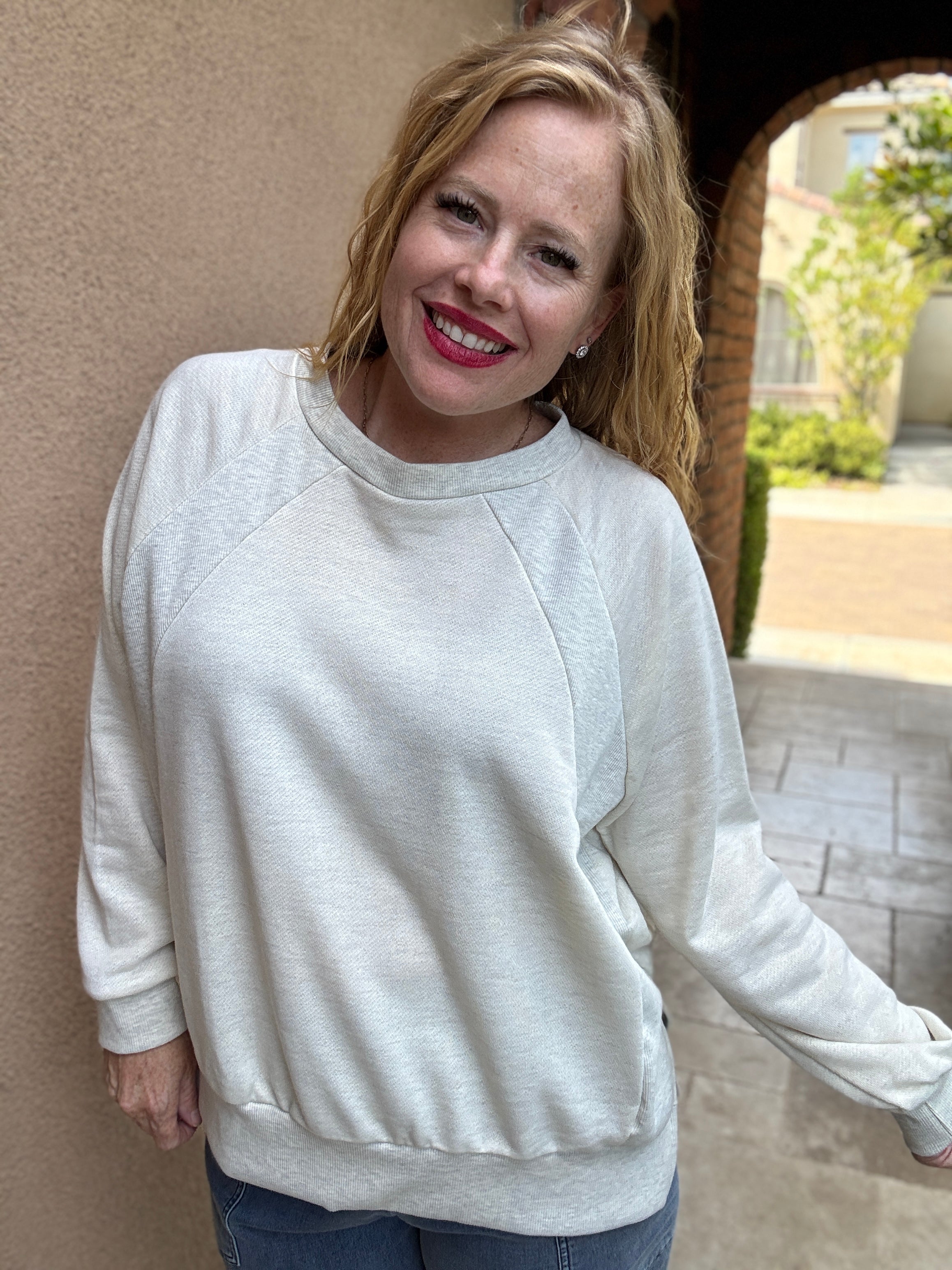 Long Sleeve French Terry Top by Sew In Love