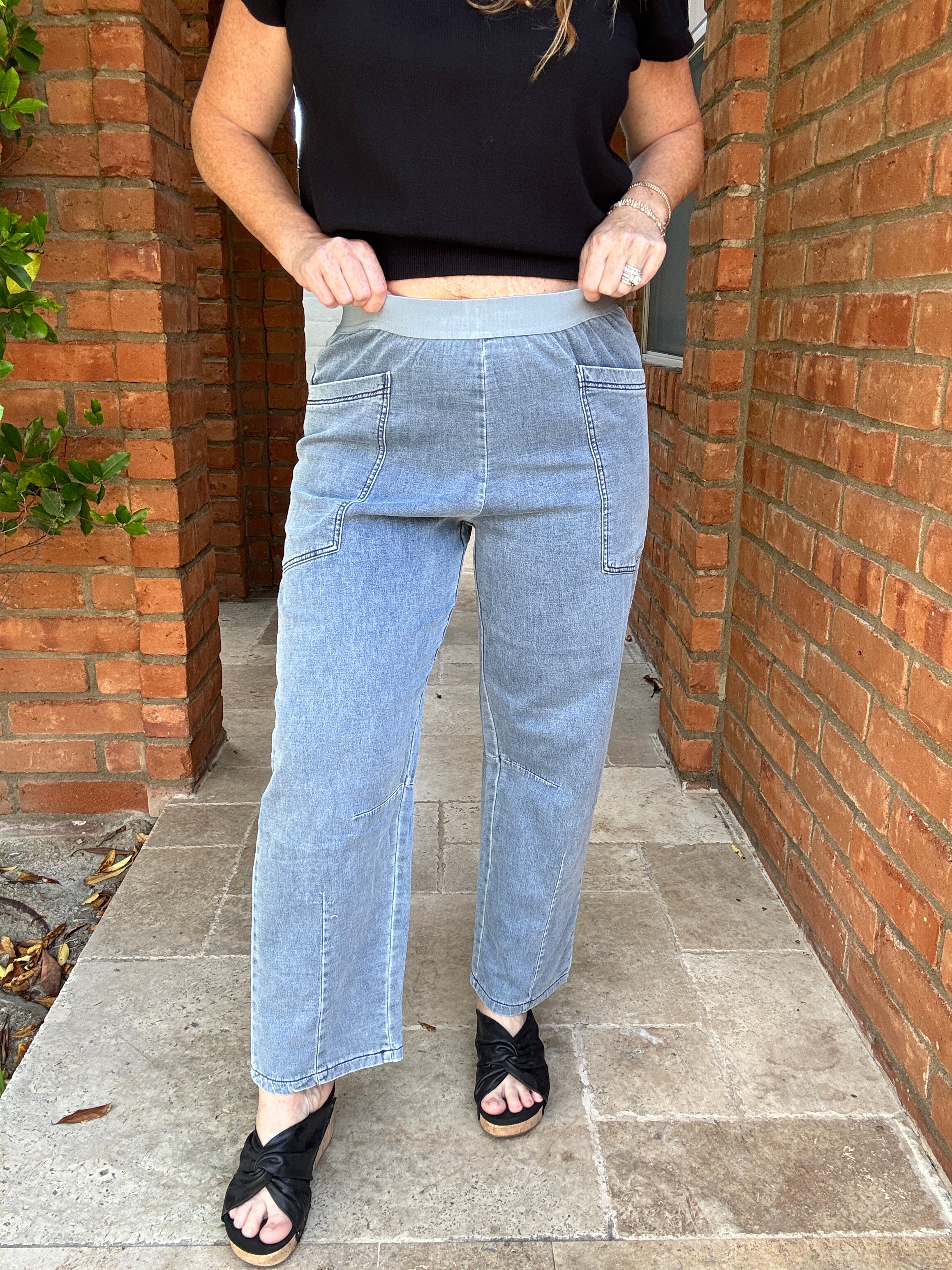 Full Length Wide Leg Jeans by Sew In Love